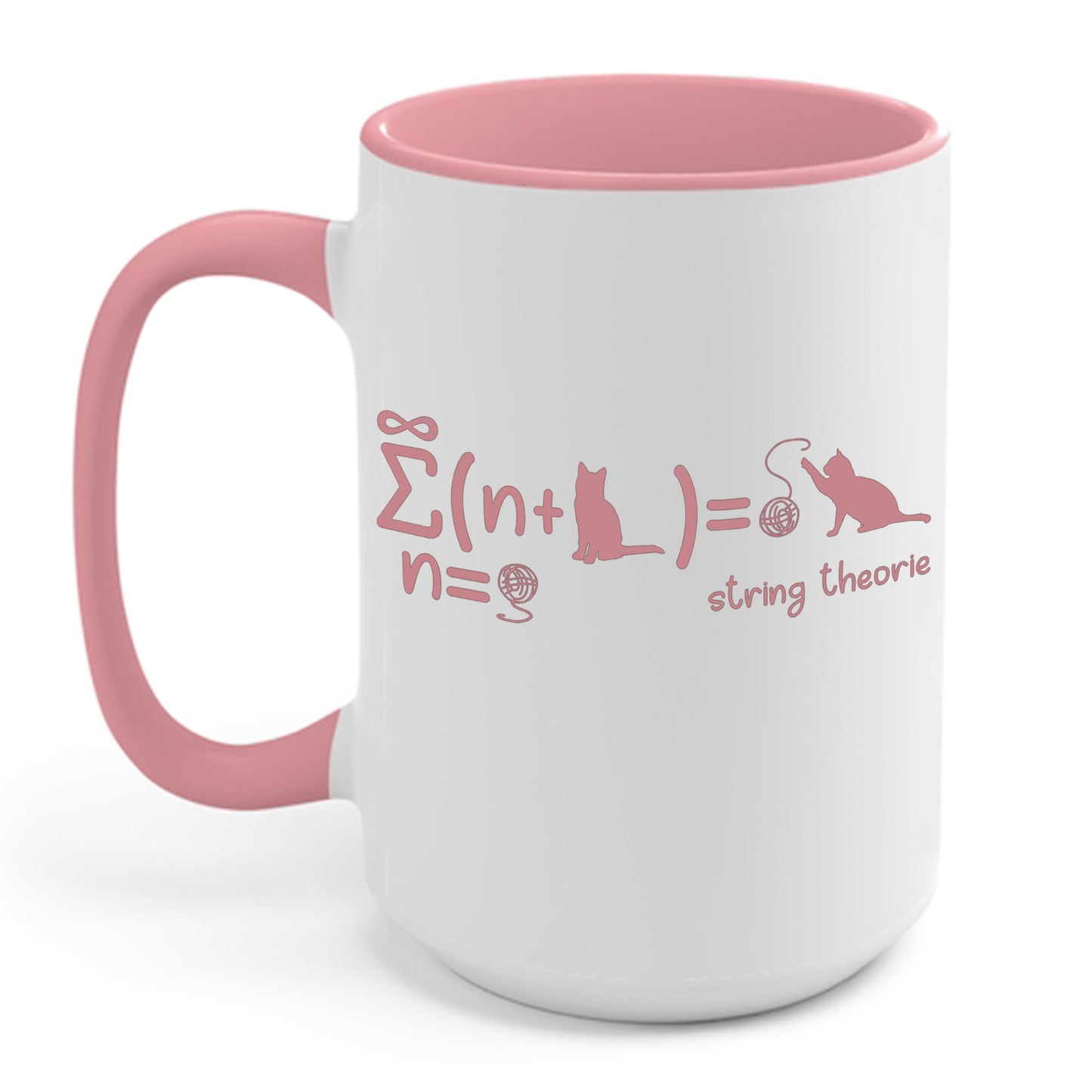 Funny String Theory Science Nerd Physics Schrodinger's Cat Coffee Mug For Men Women