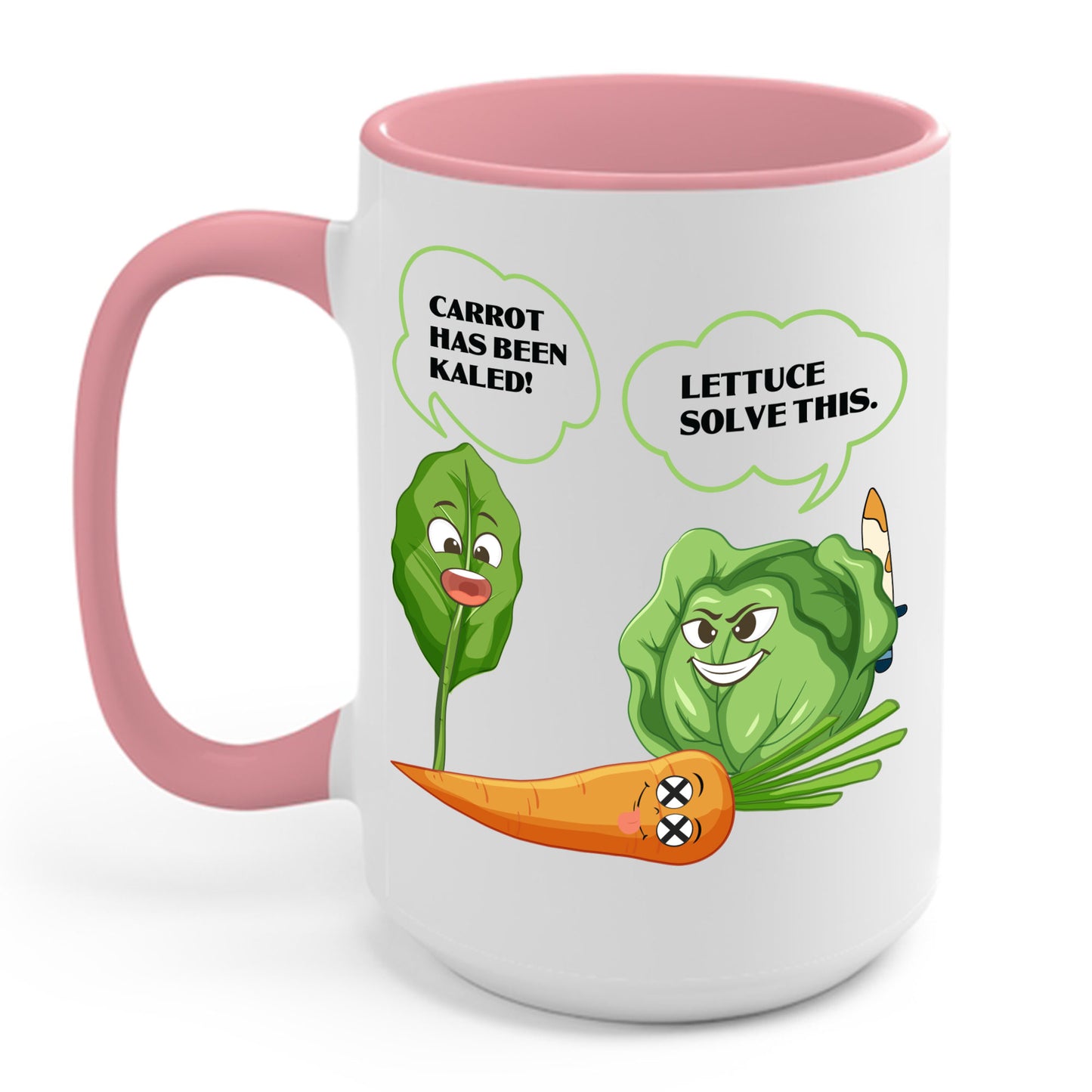 Letttuce Leaf Vegetable Funny Joke Vegetarian Vegan Coffee Mug For Men Women