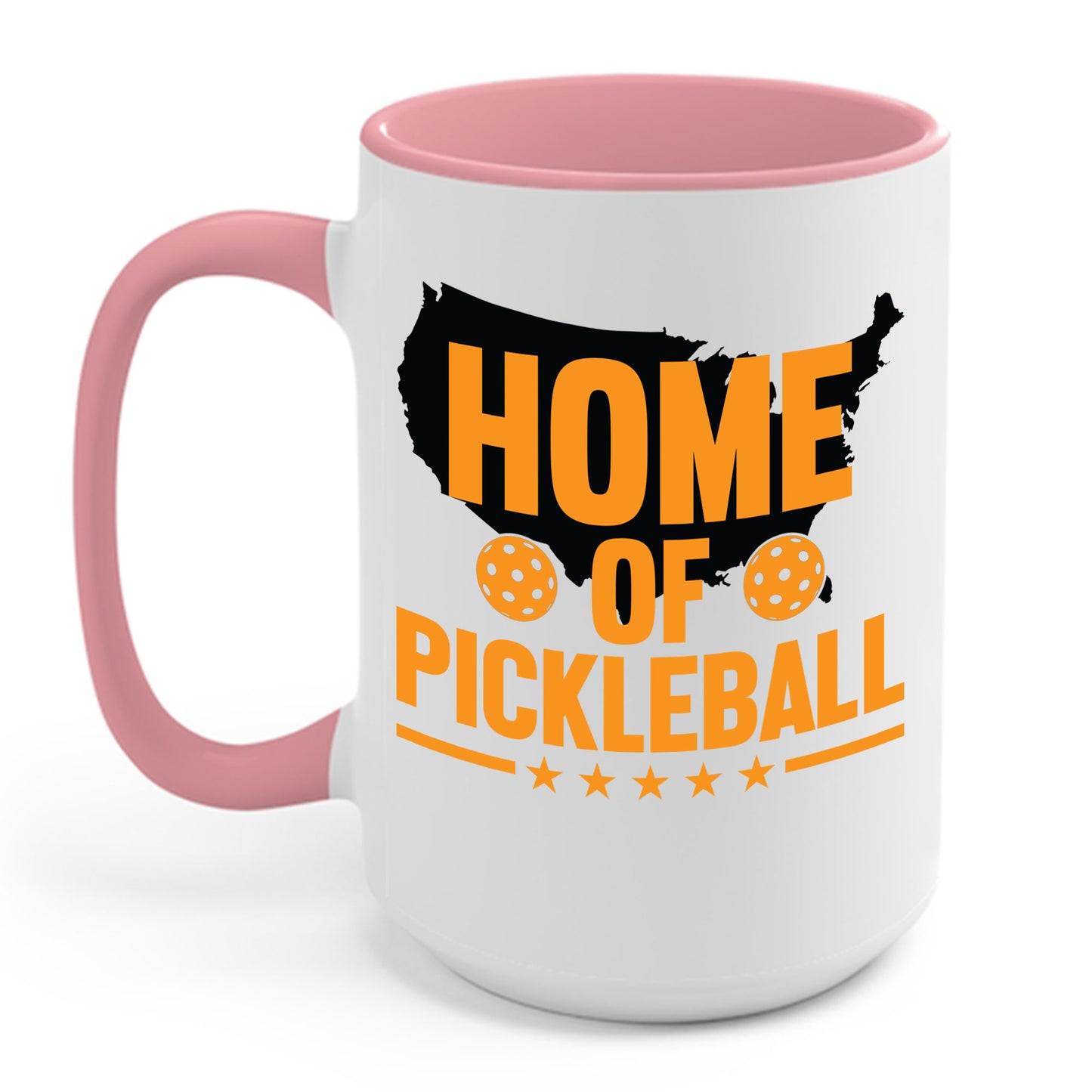Home of Pickleball USA Map America Coffee Mug For Men Women Kids