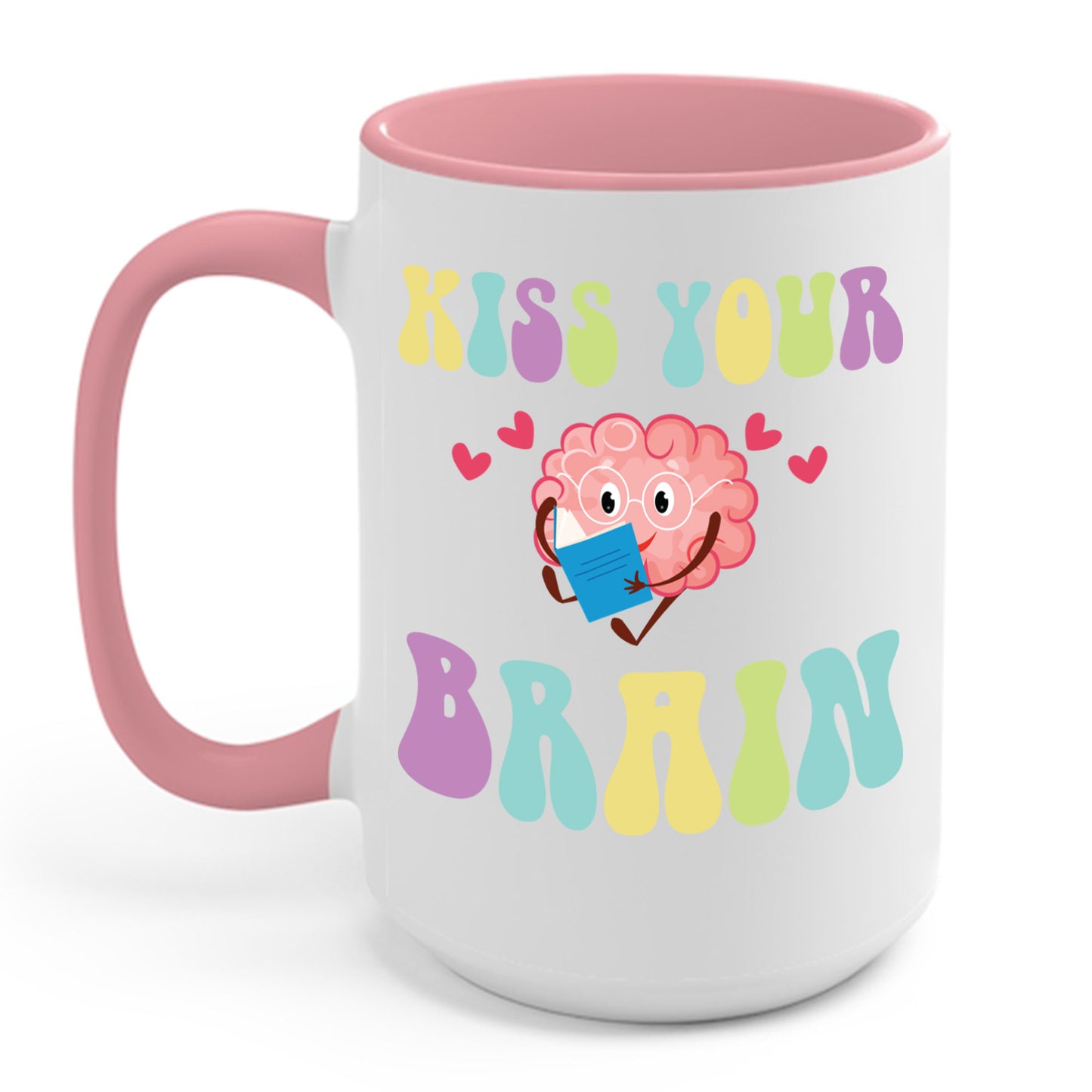 Funny Back To School Kiss Your Brain Cute Teacher Appreciation Coffee Mug For Men Women