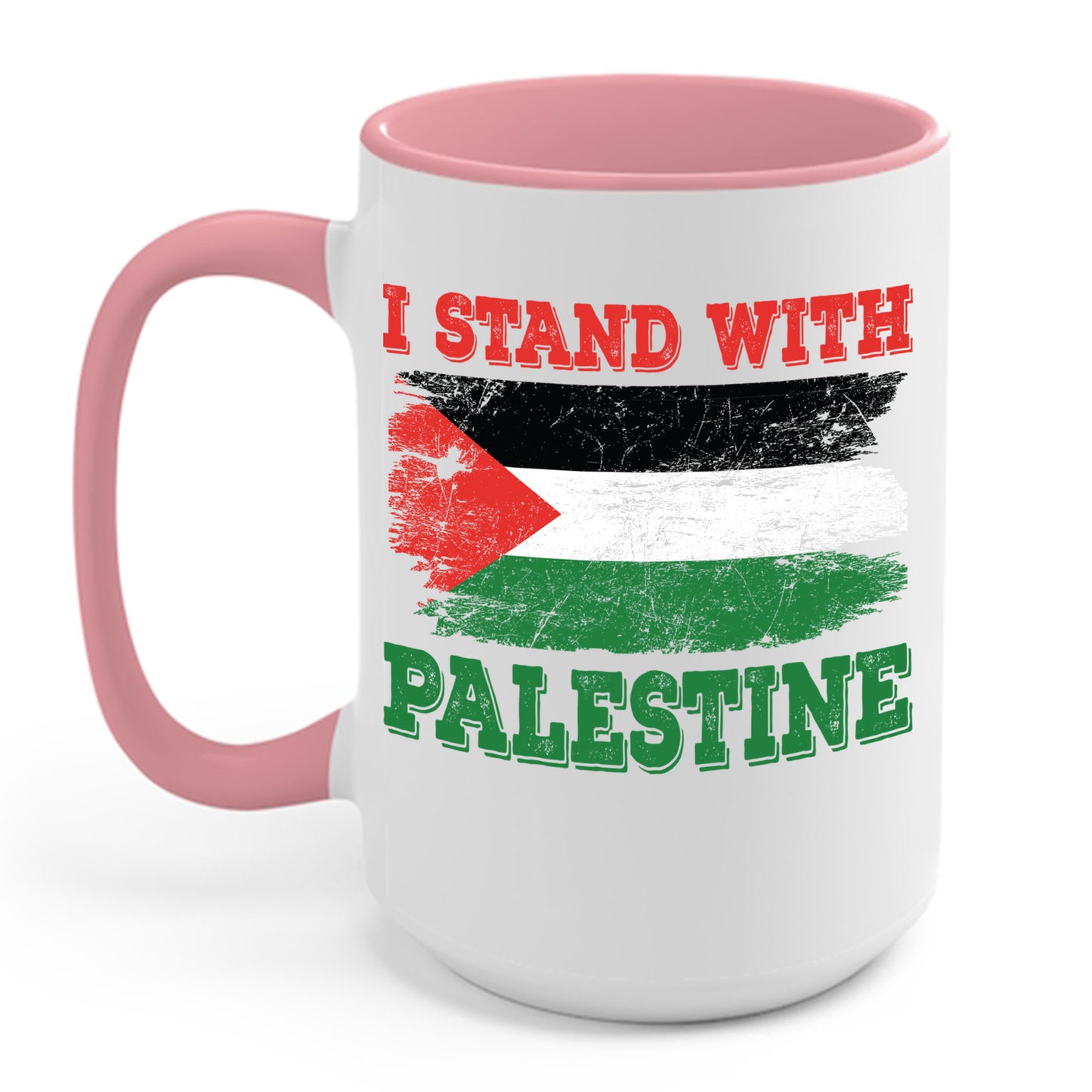 I Stand With Palestine Free Palestine Flag Gaza Palestinian Flag Coffee Mug For Men Women