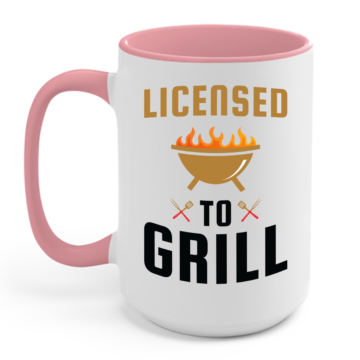 Licensed To Grill Funny BBQ Grilling Fathers Day Dad Gift Coffee Mug For Men Women