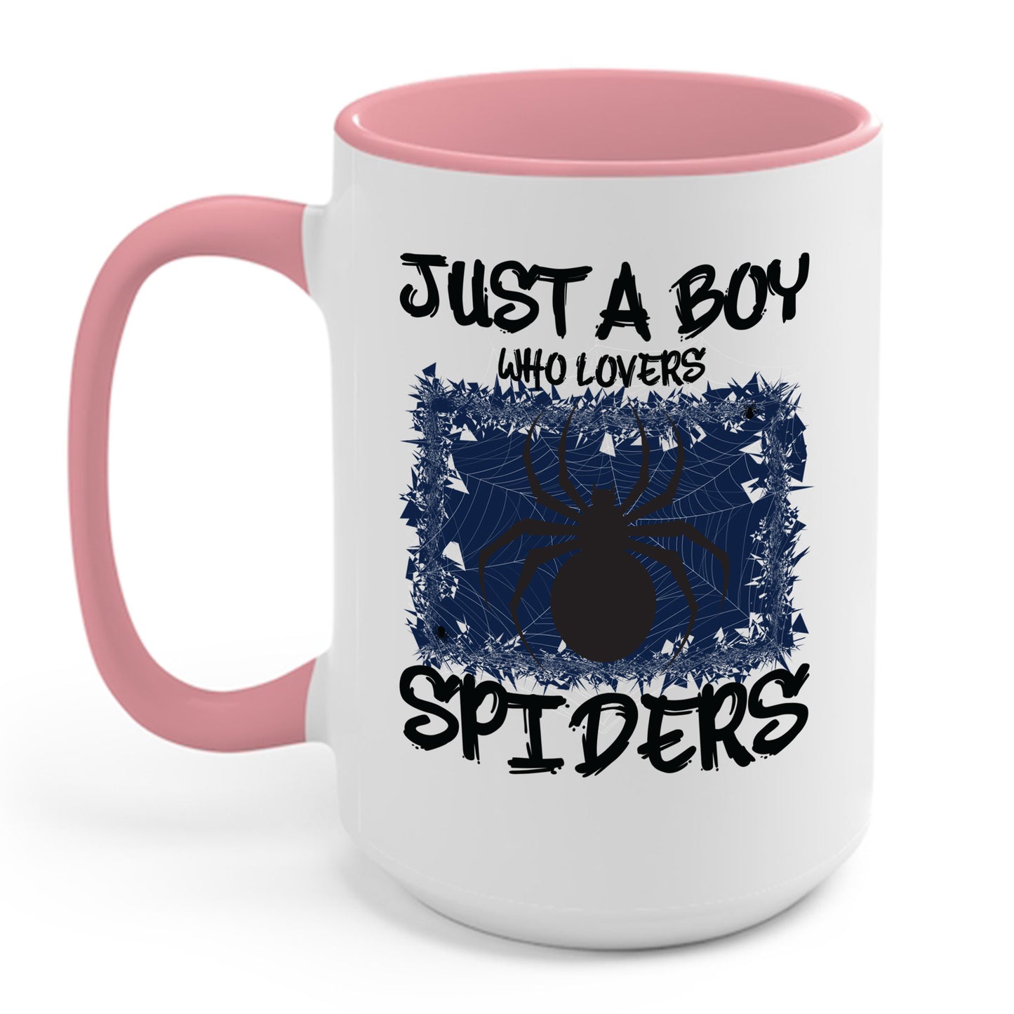 Just A Boy Who Loves Spiders Retro Spider Lover Coffee Mug For Men Kids