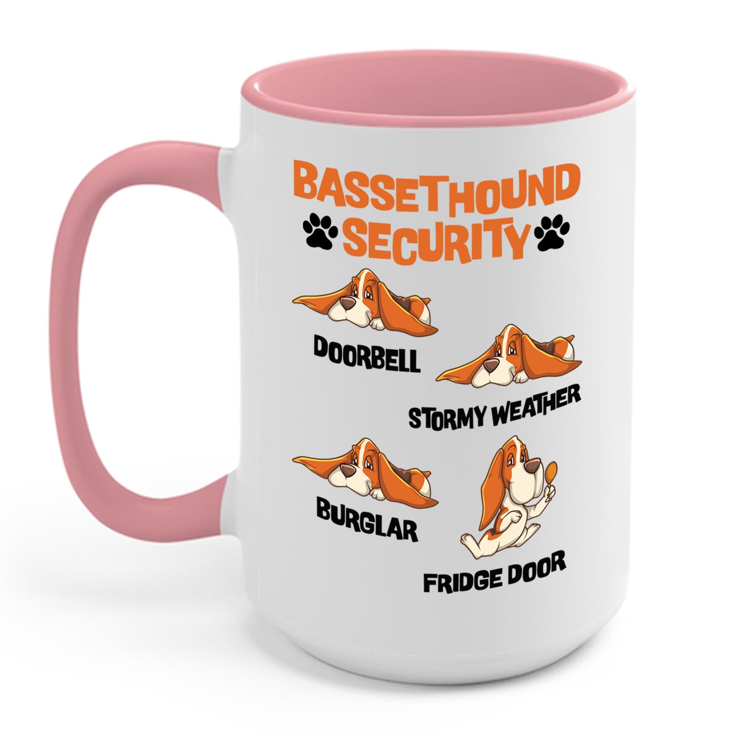 Basset Hound Security Cute Animal Funny Dog Pet Lover Puppy Coffee Mug For Men Women