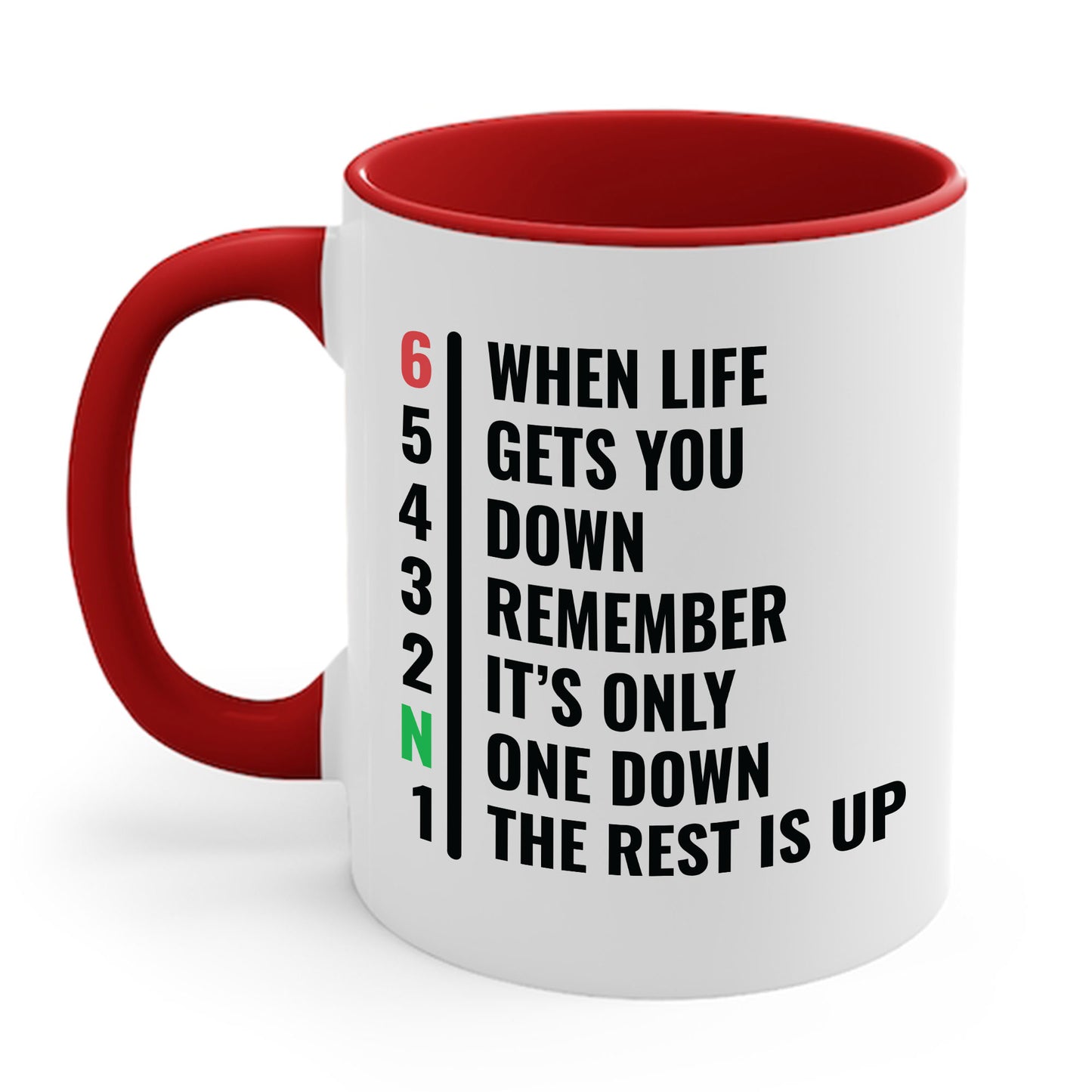 Funny Biker When Life Gets You Down Motorcycle Gear Rider Motercross Coffee Mug For Men Women