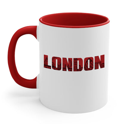 London England Souvenir Flag Phonebooth Double-Decker Bus Coffee Mug For Men Women