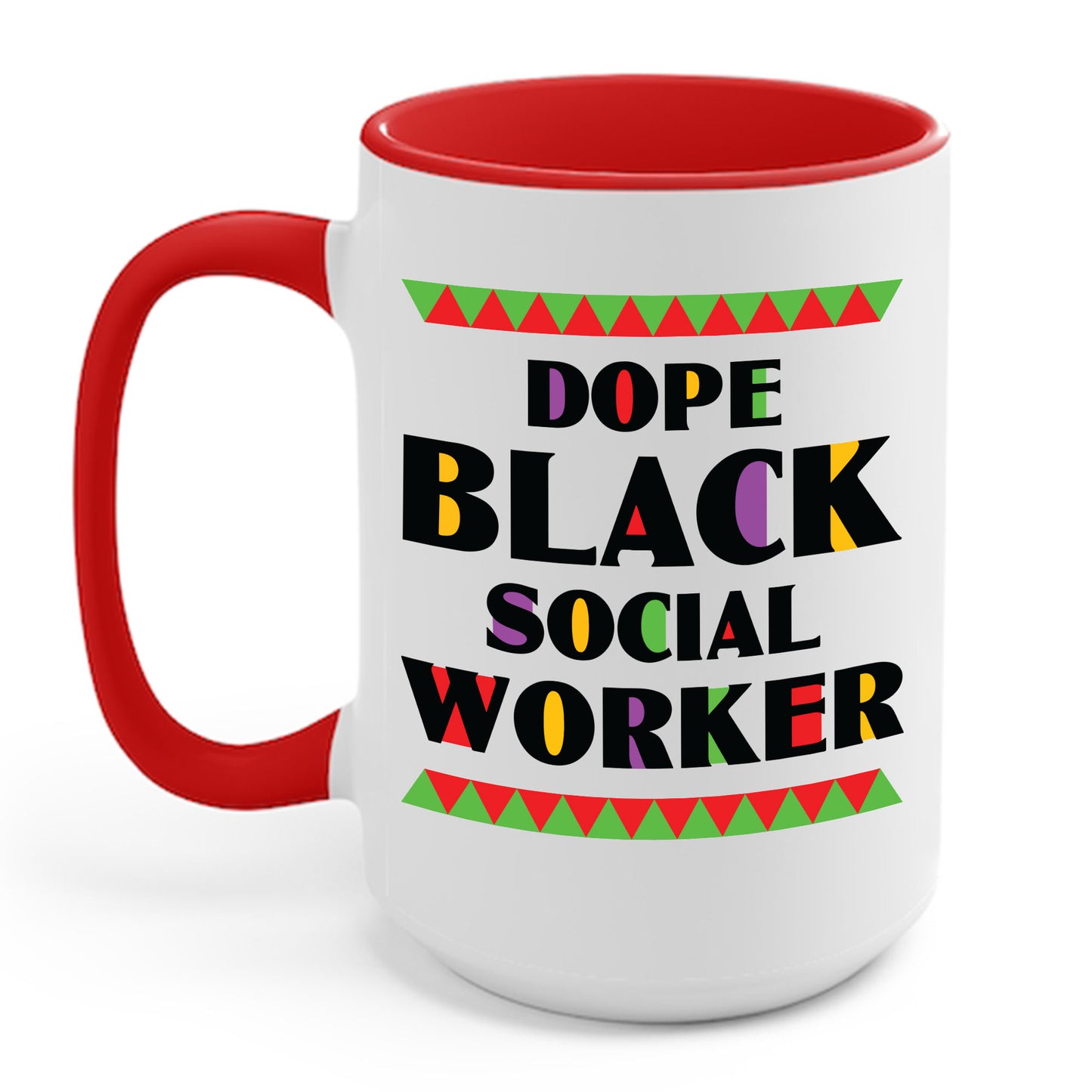 Dope Black Social Worker African American Job Proud Coffee Mug For Men Women