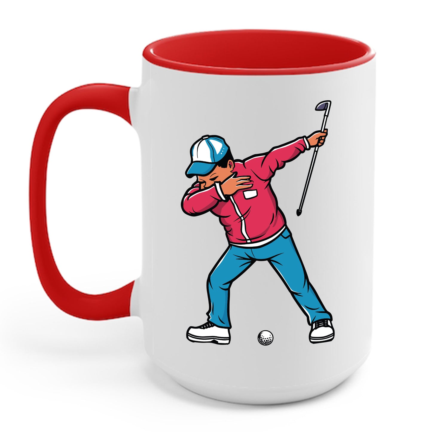 Funny Dabbing Golf Player Golfer Golfing Funny Boys Men Dab Dance Coffee Mug For Men Women