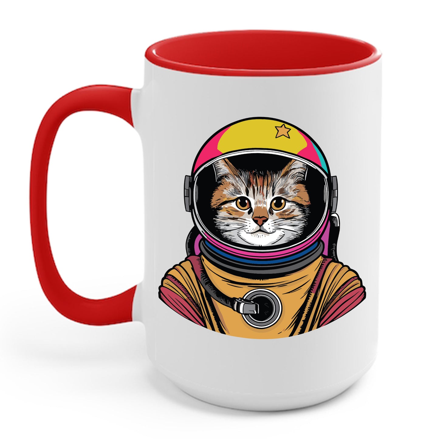 Funny Space Gifts Cat Mom Cat Dad Astronaut Space Coffee Mug For Men Women Kids