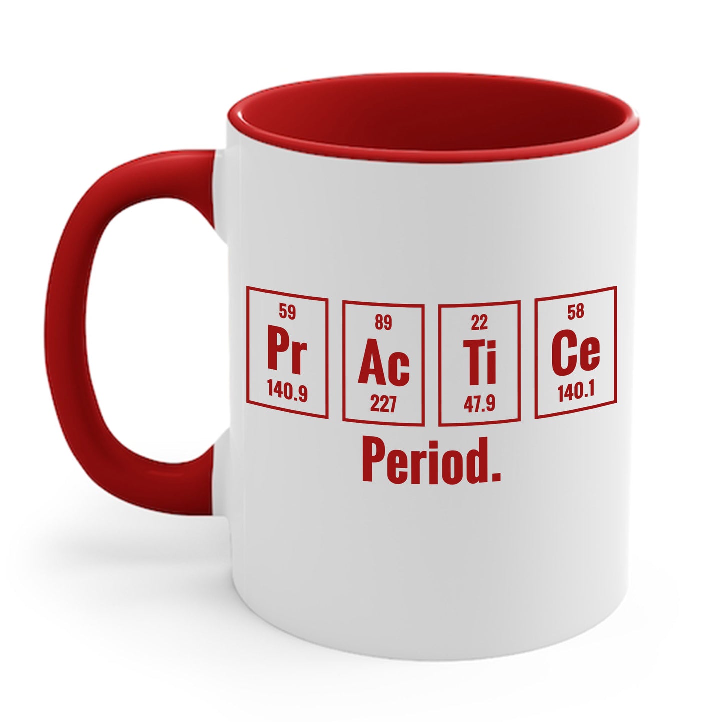 Practice Period Periodic Table Chemistry Chemist Student Science Coffee Mug For Men Women