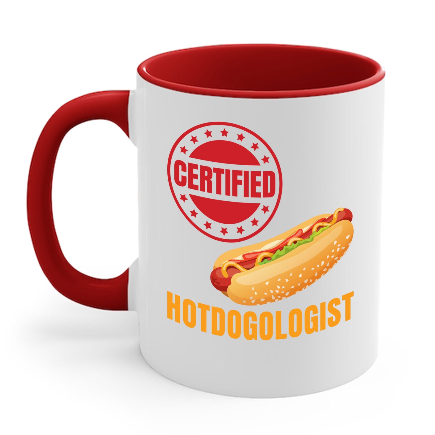 Certified Hotdogologist Hotdog Cool Sausage Hot Dog Lover Coffee Mug For Men Women