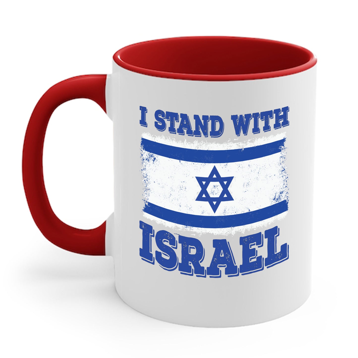 I Stand With Israel Patriotic Flag Jewish Coffee Mug For Men Women