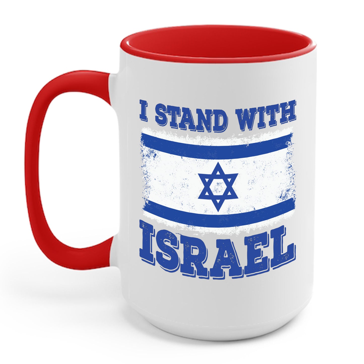 I Stand With Israel Patriotic Flag Jewish Coffee Mug For Men Women