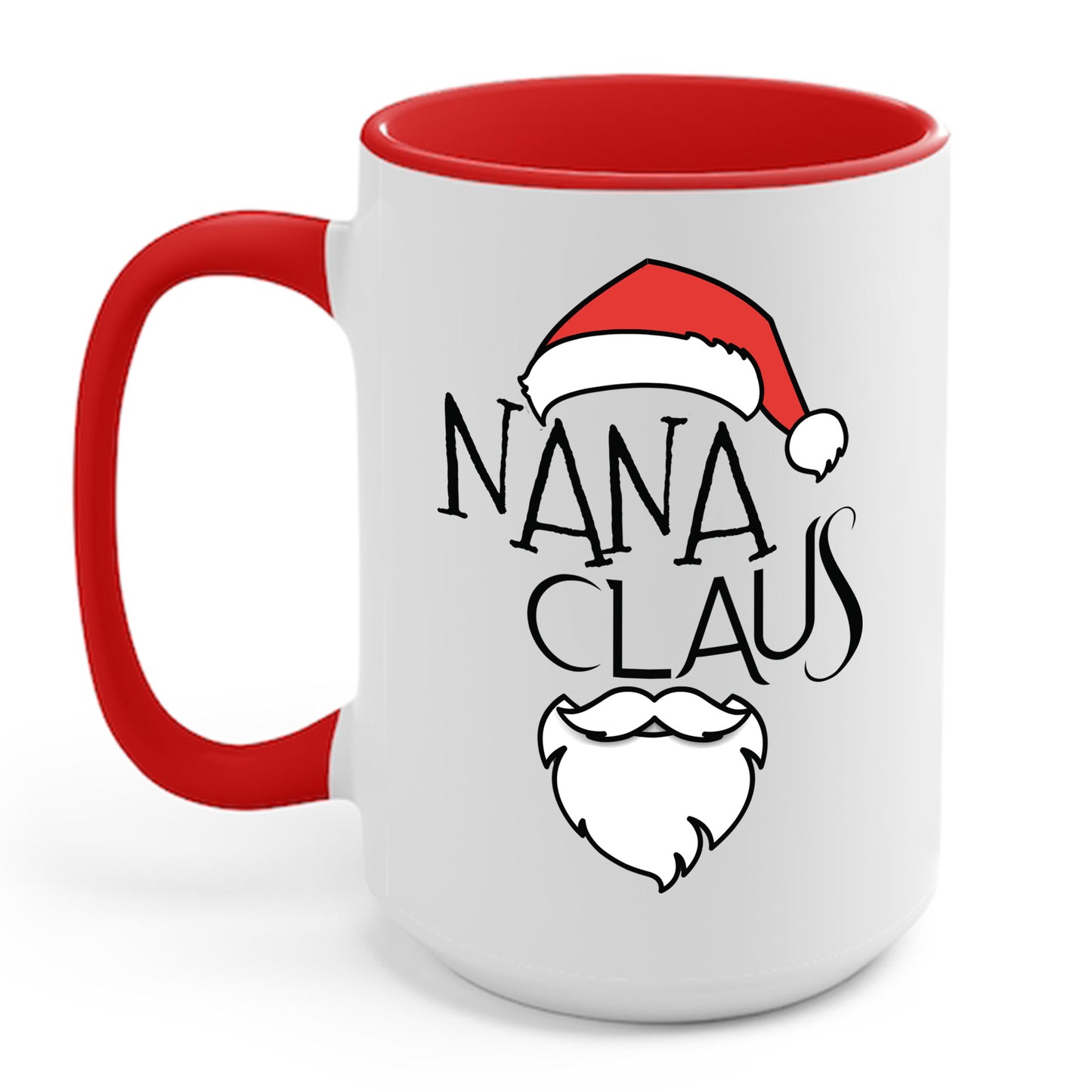 Funny Retro Nana Claus Christmas Gift Santa Costume Grandma Coffee Mug