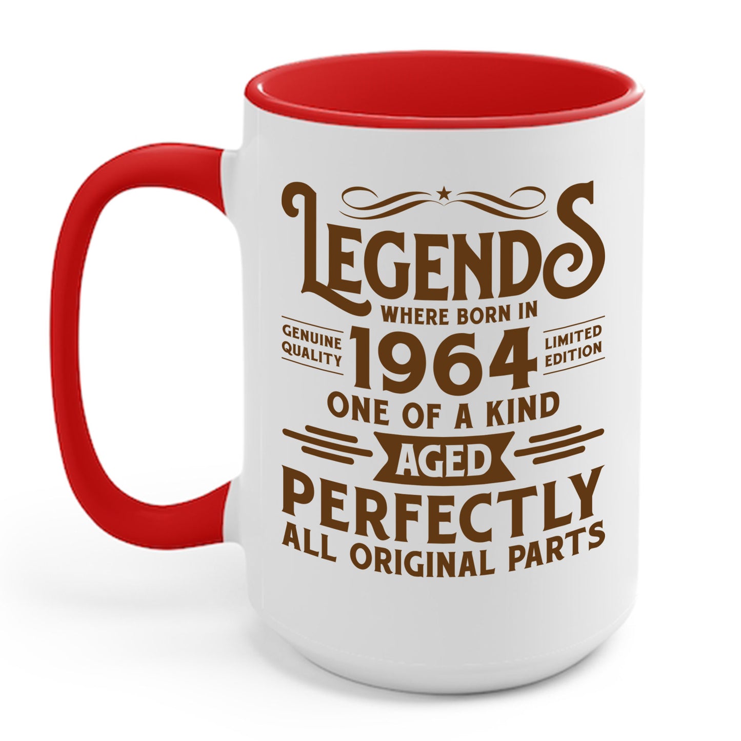 60th Birthday Tee 60 Years Old Vintage Legends Funny Born In 1964 Coffee Mug For Men Women