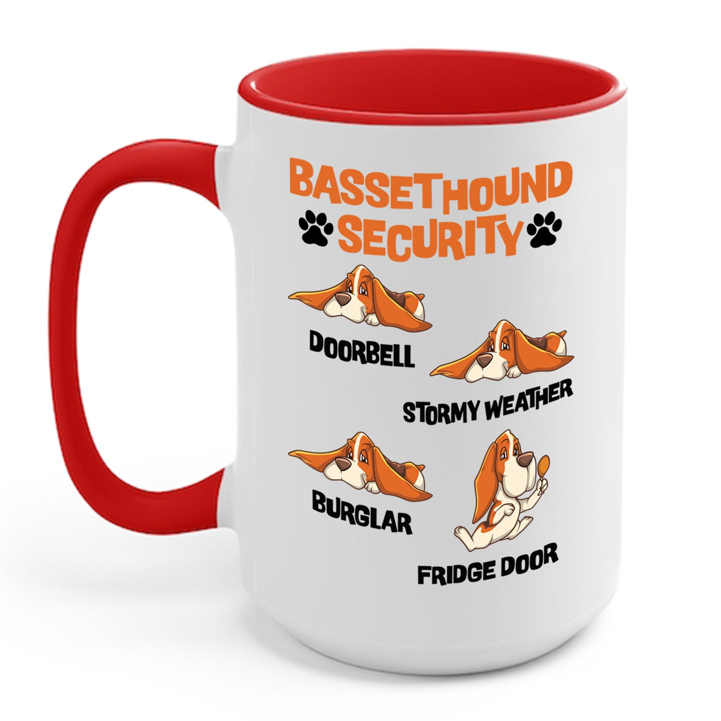 Basset Hound Security Cute Animal Funny Dog Pet Lover Puppy Coffee Mug For Men Women