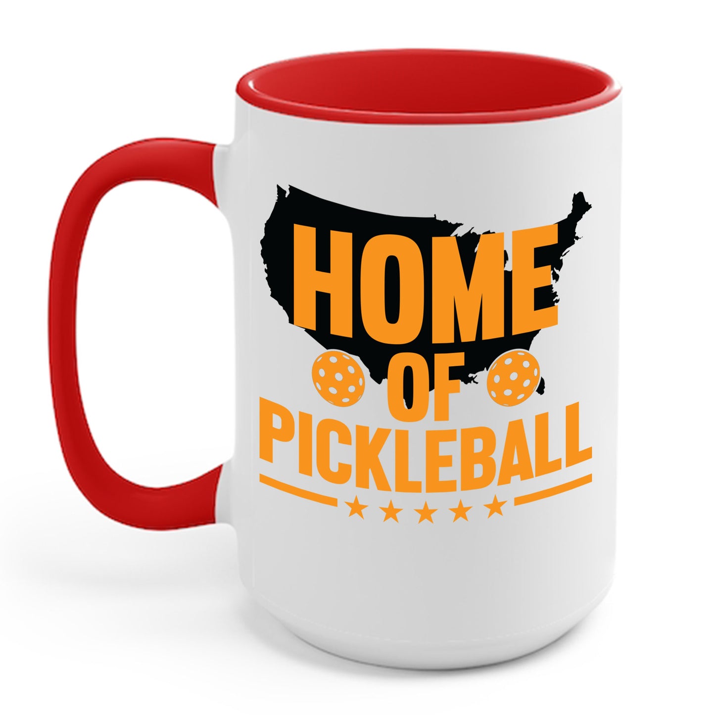 Home of Pickleball USA Map America Coffee Mug For Men Women Kids