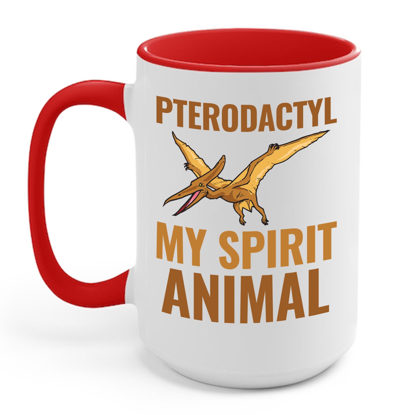 Funny Pterodactyl Is My Spirit Animal Dinosaur Gift Coffee Mug For Men Women