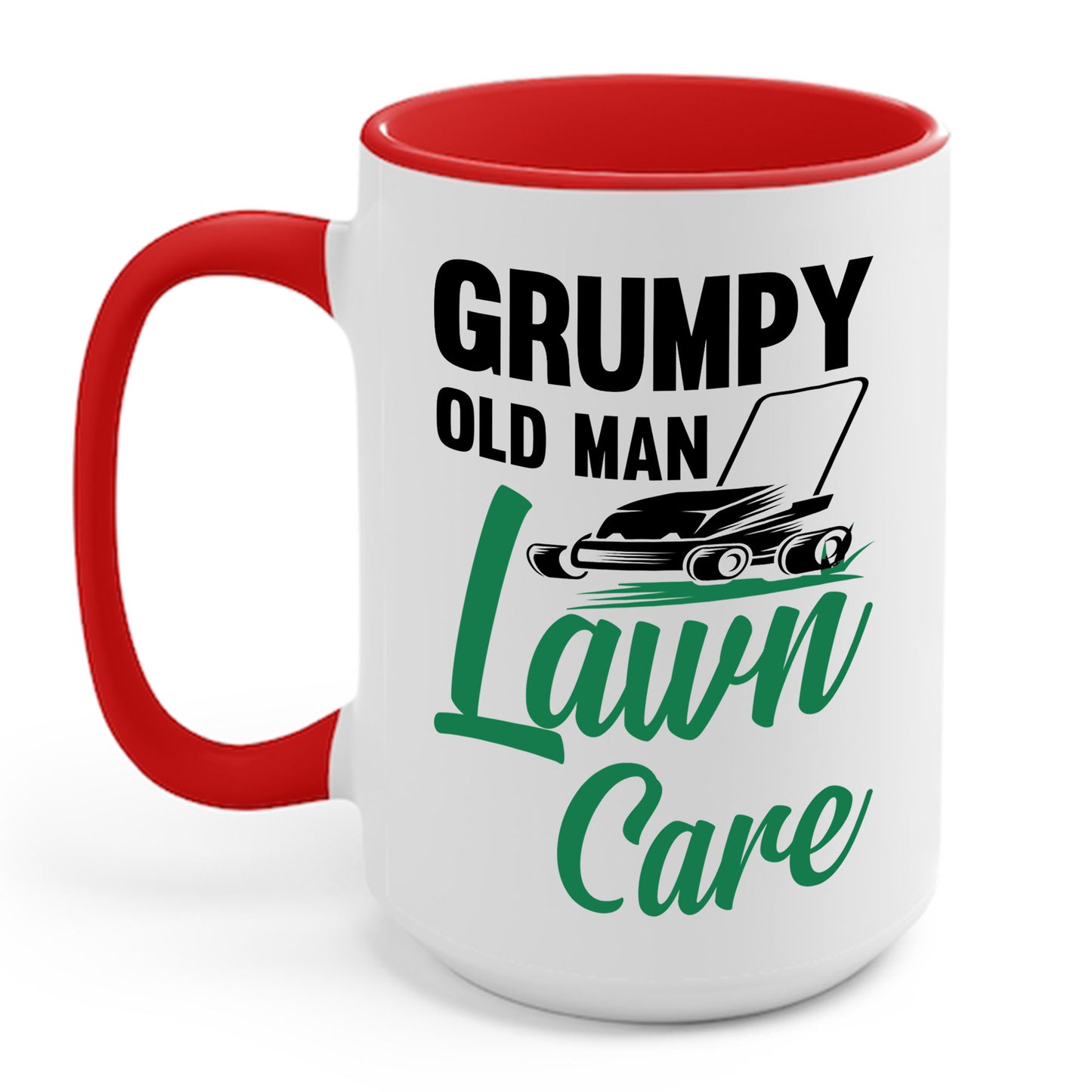 Grumpy Old Man Lawn Care Grass Cutting Lawn Mower Gift Coffee Mug For Men