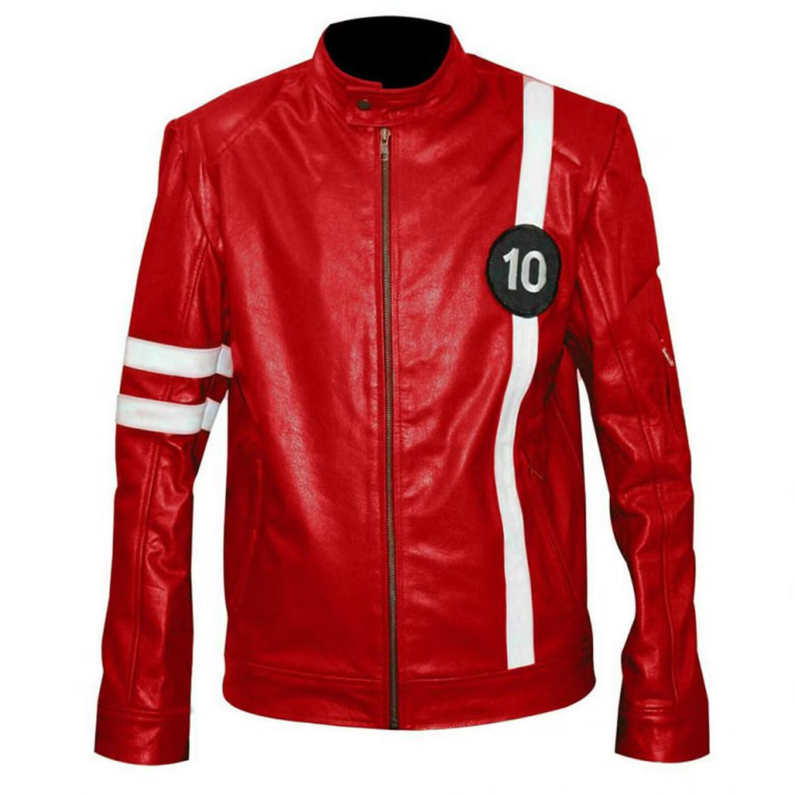 Mens Motorcycle Jacket B10 Superhero for Outerwear Genuine Leather