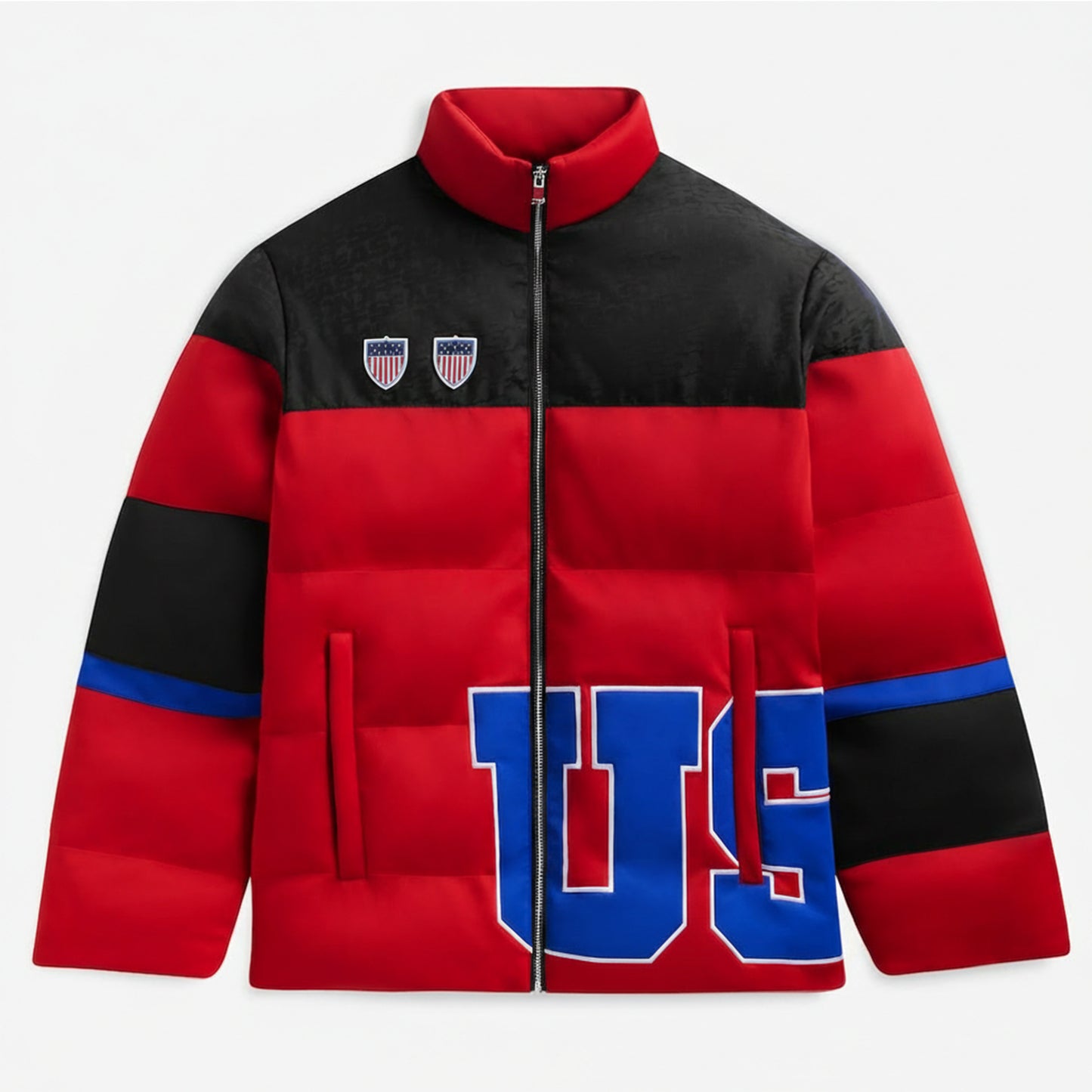Unisex Red Team USA Puffer Jacket