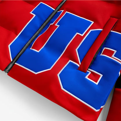 Unisex Red Team USA Puffer Jacket