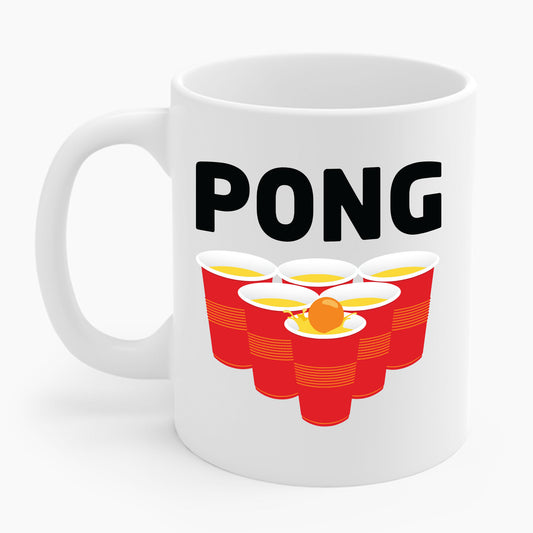 Funny Beer Pong Drinking Halloween Carnival Partner Costume Coffee Mug For Men Women