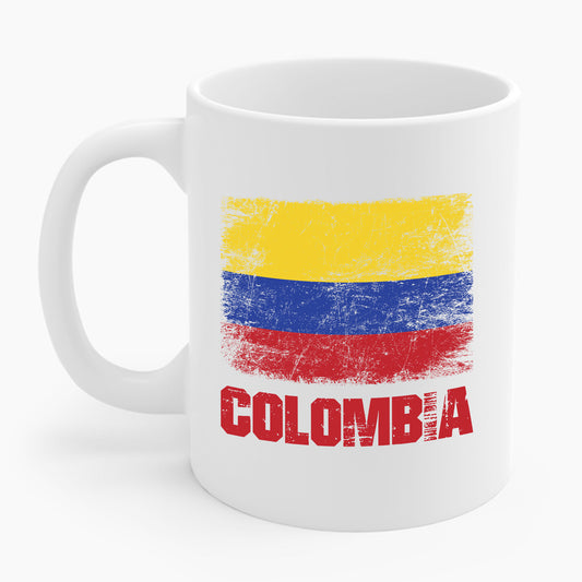 Colombia Columbian Flag Outfit Coffee Mug For Men Women