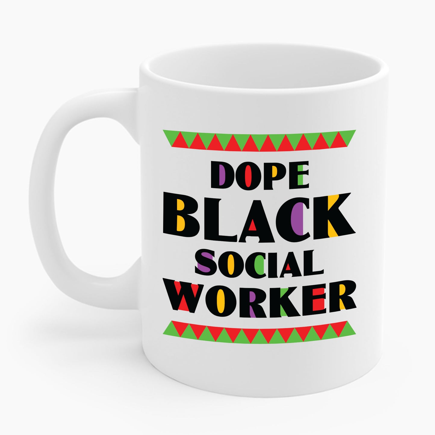 Dope Black Social Worker African American Job Proud Coffee Mug For Men Women