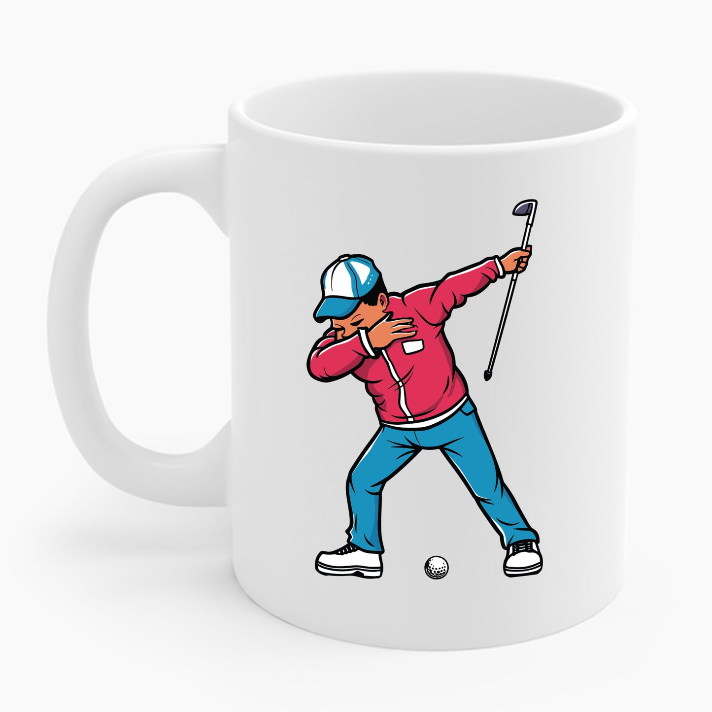 Funny Dabbing Golf Player Golfer Golfing Funny Boys Men Dab Dance Coffee Mug For Men Women