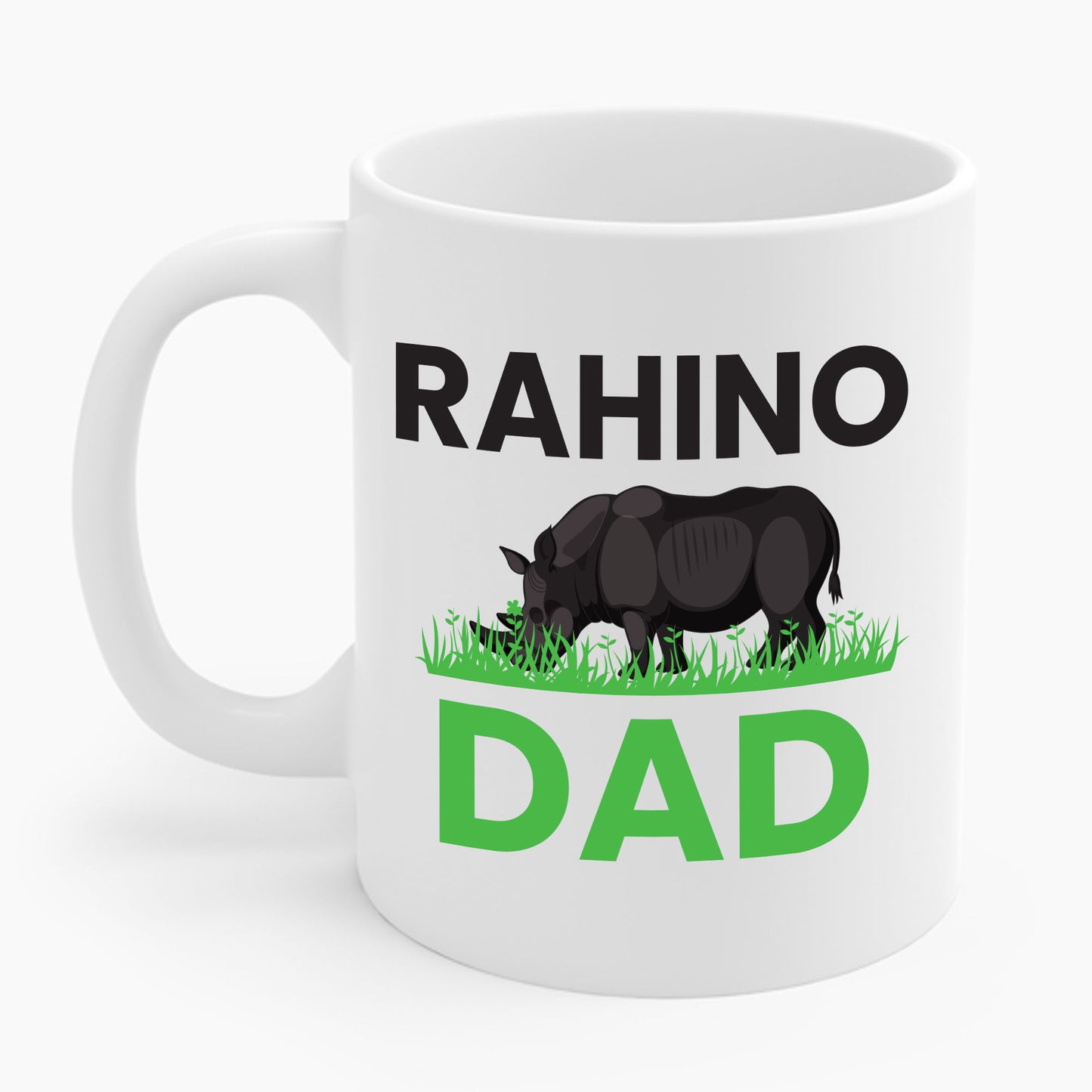 Funny Rhino Dad Mug Rhinos Chubby Unicorns Coffee Mug Gifts For Men