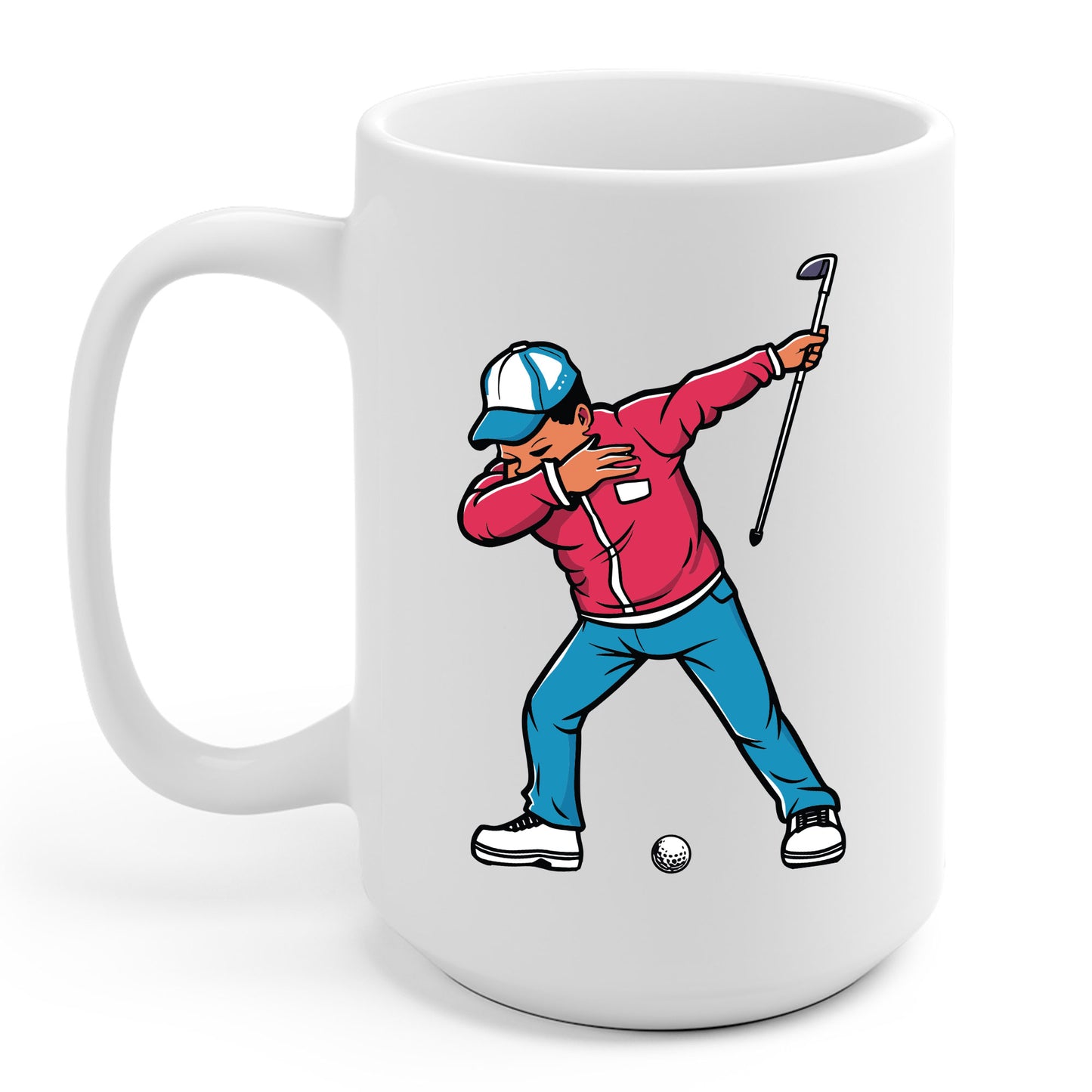 Funny Dabbing Golf Player Golfer Golfing Funny Boys Men Dab Dance Coffee Mug For Men Women