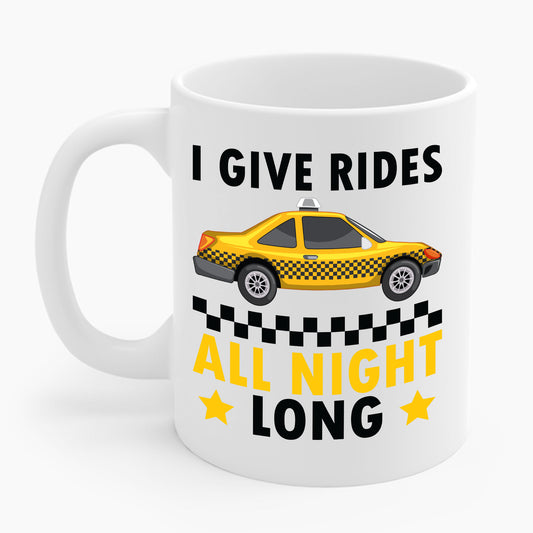 Funny Taxi Driver Driving Cab Taxicab Cabdriver Chauffeur Cabbie Coffee Mug For Men Women