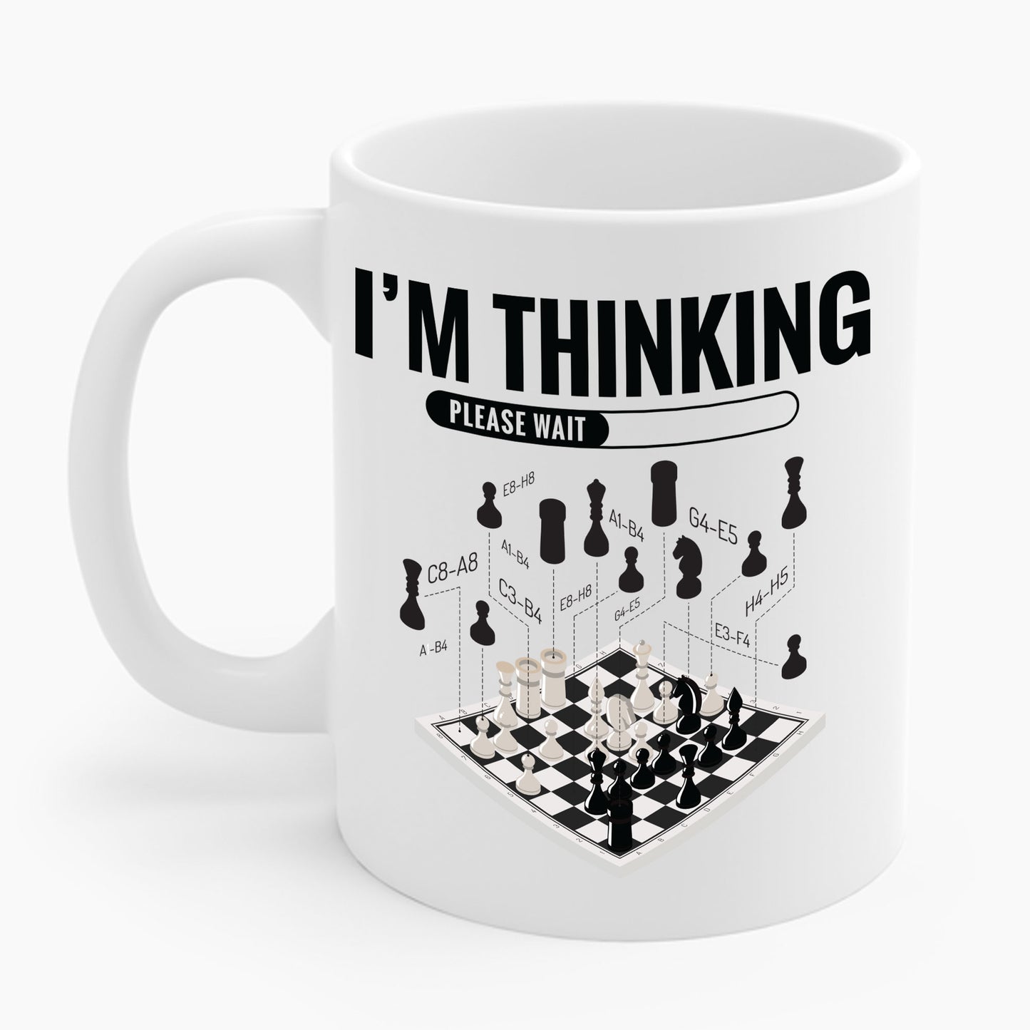 I'm Thinking Chess Funny Chess Player Playing Coffee Mug For Men Women