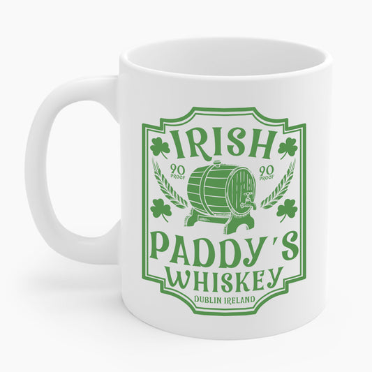 Funny St. Patrick's Day Paddys Irish Whiskey Coffee Mug For Men Women