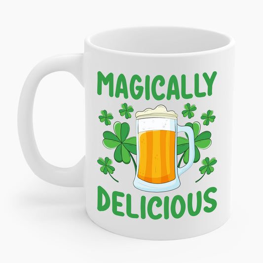 Funny Magically Delicious St Patrick's Day Irish Pride Coffee Mug For Men Women