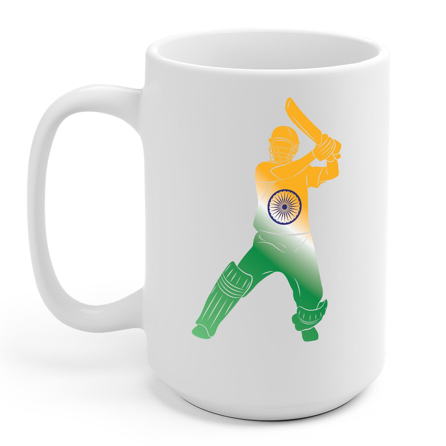 Indian Cricket Team Cricketer Fan Batsmen Flag Of India Coffee Mug Gift For Men Women