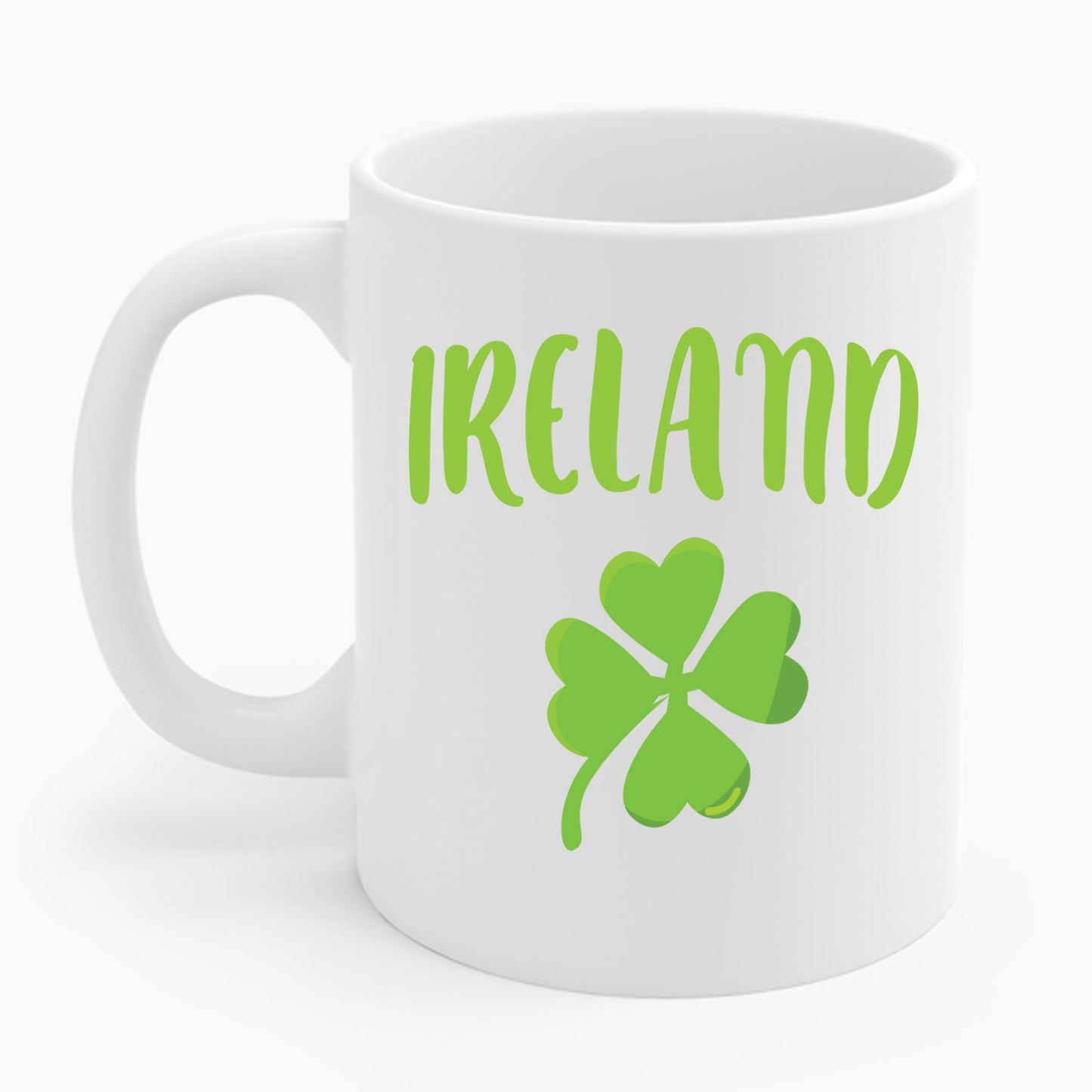 Ireland Shamrock St Patricks Day Clover Irish Coffee Mug For Men Women