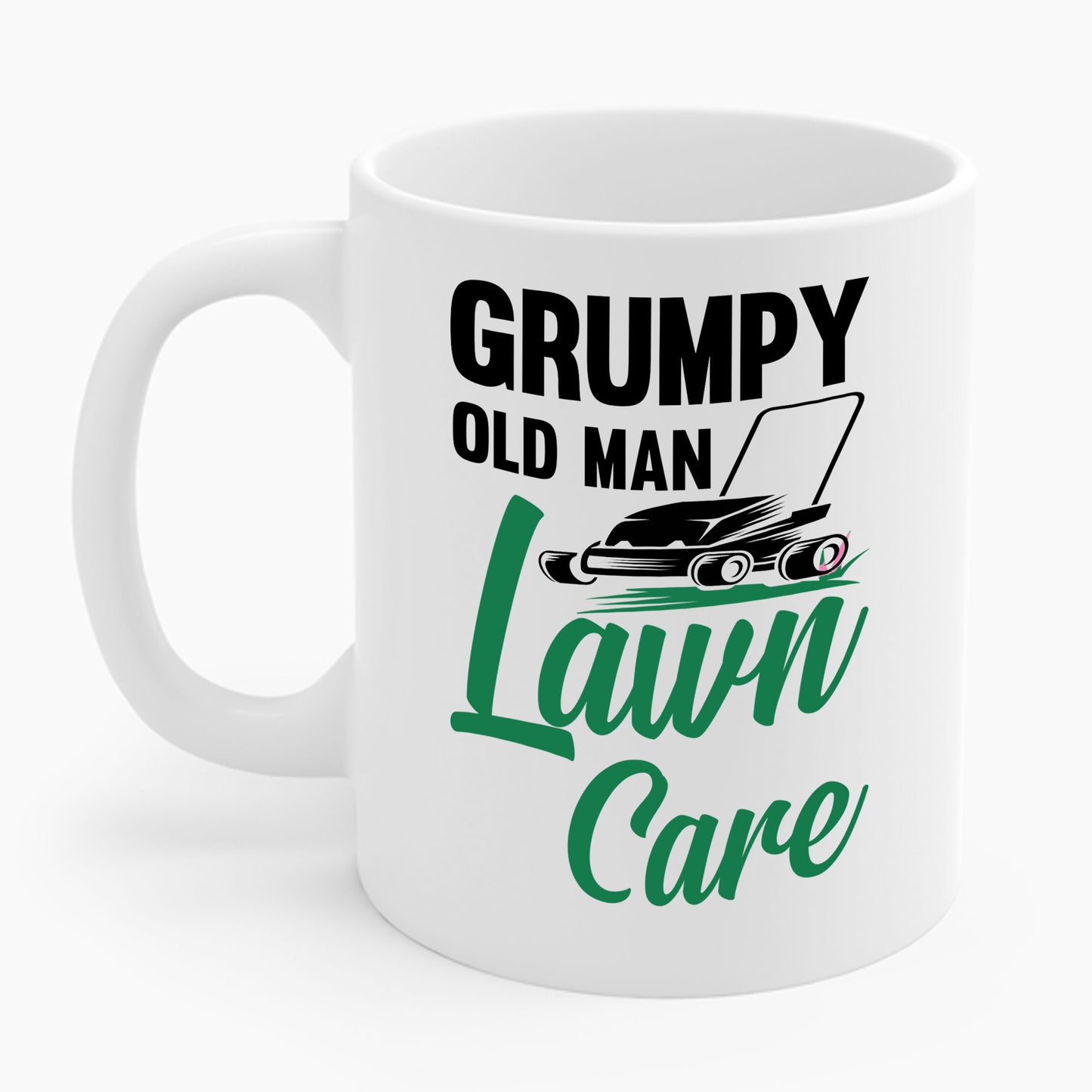 Grumpy Old Man Lawn Care Grass Cutting Lawn Mower Gift Coffee Mug For Men