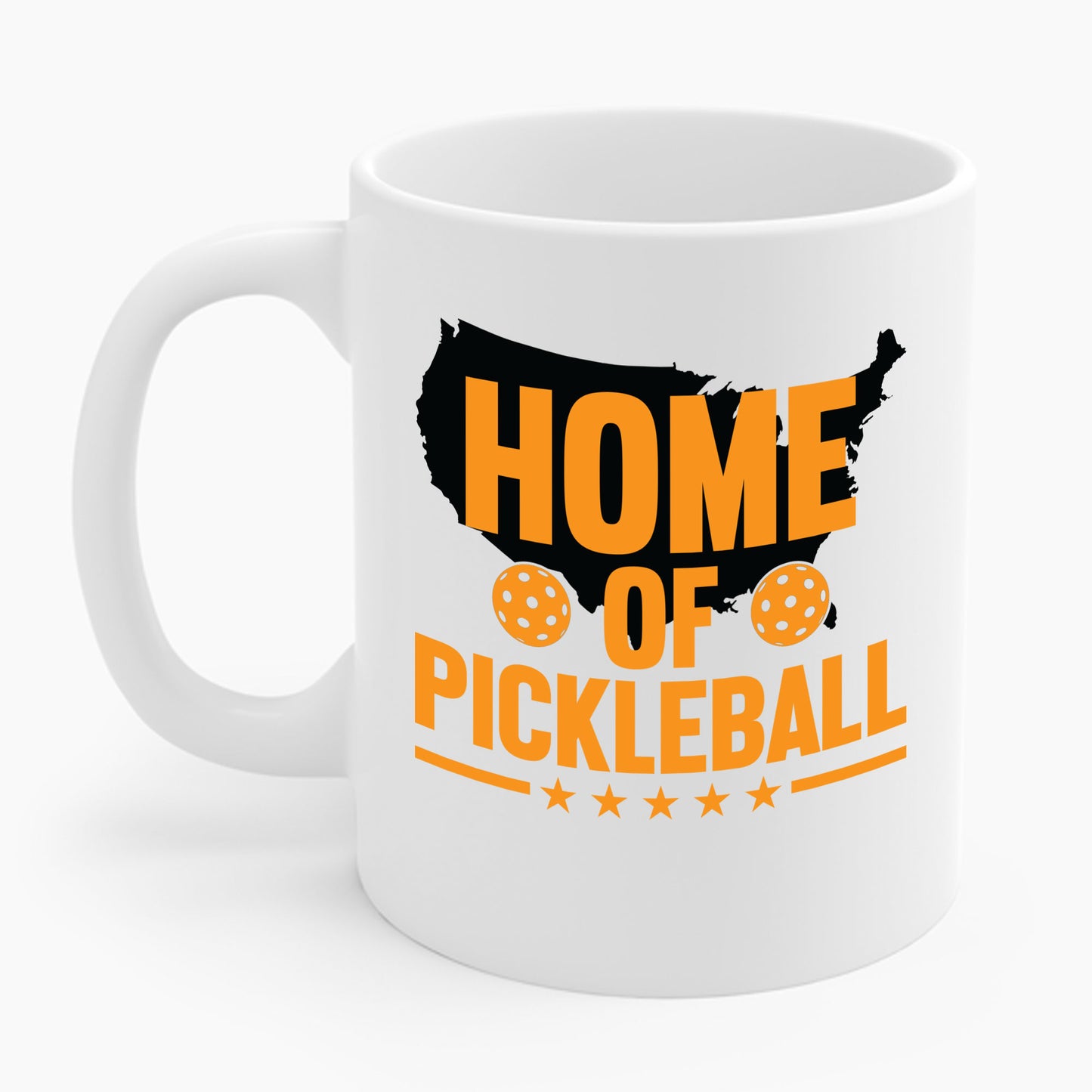 Home of Pickleball USA Map America Coffee Mug For Men Women Kids