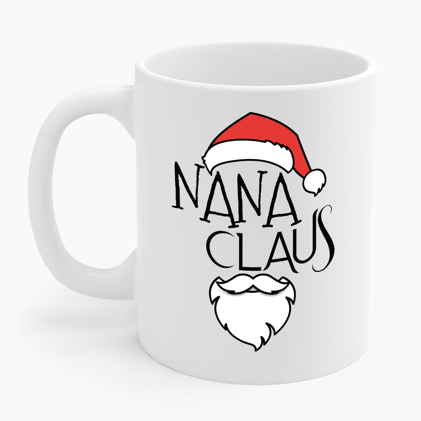 Funny Retro Nana Claus Christmas Gift Santa Costume Grandma Coffee Mug