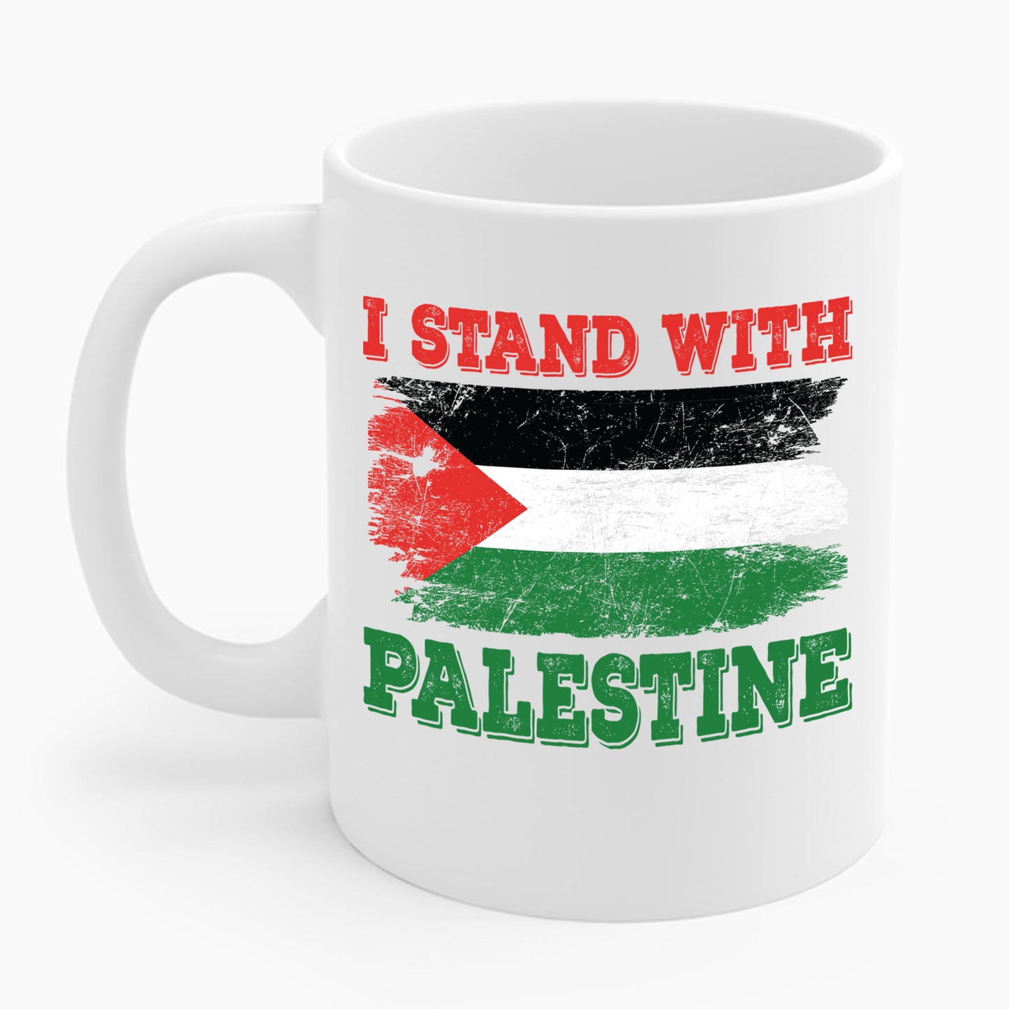 I Stand With Palestine Free Palestine Flag Gaza Palestinian Flag Coffee Mug For Men Women