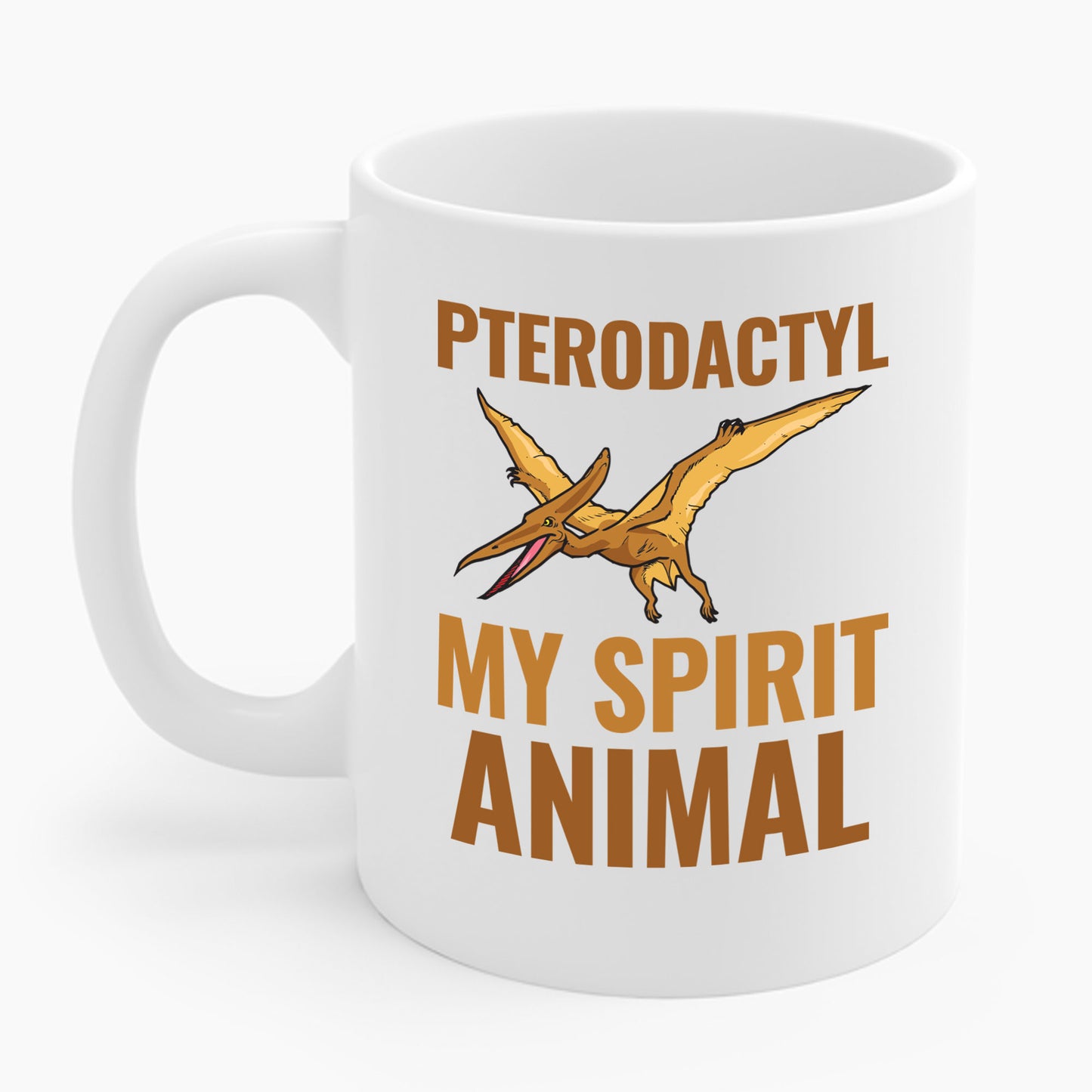 Funny Pterodactyl Is My Spirit Animal Dinosaur Gift Coffee Mug For Men Women