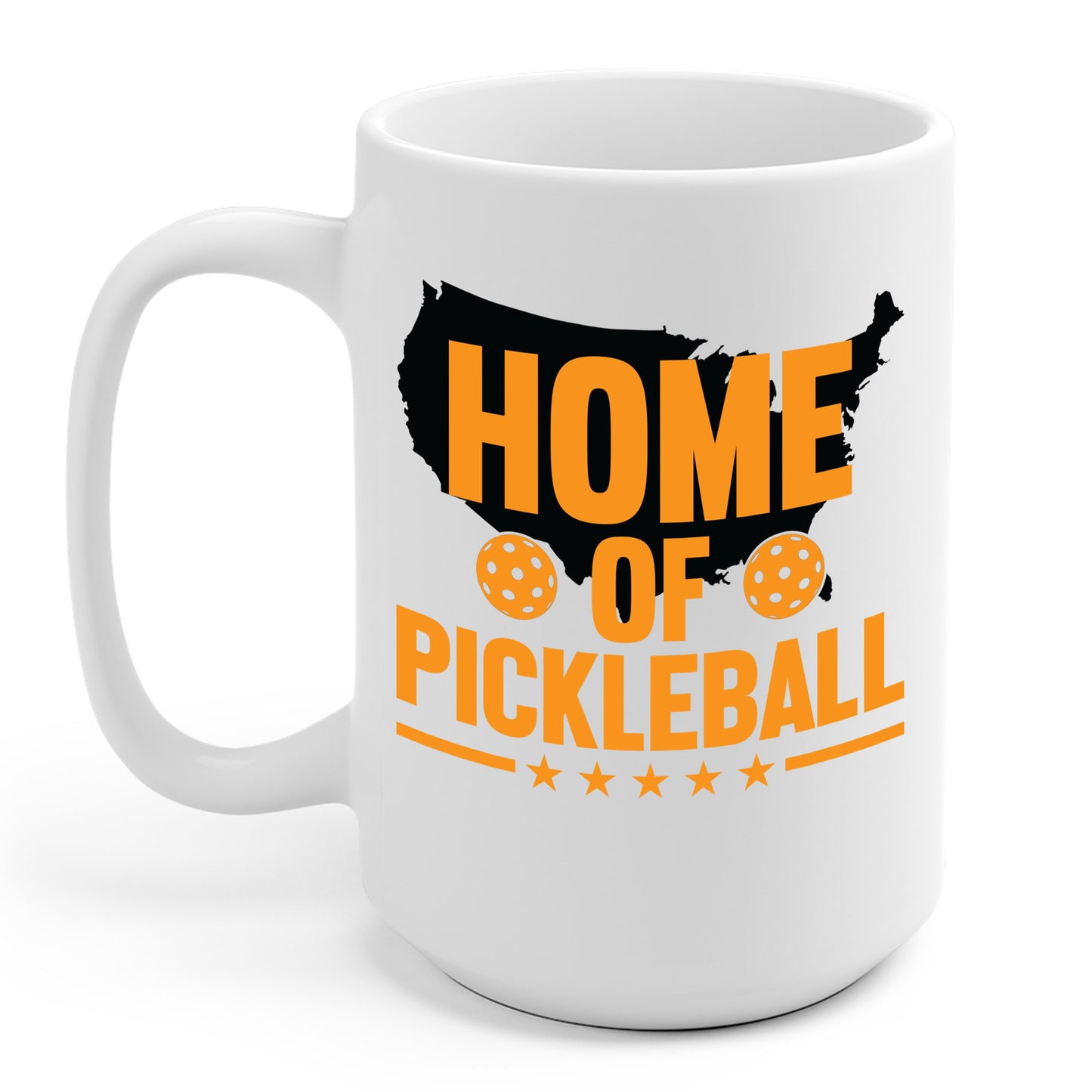 Home of Pickleball USA Map America Coffee Mug For Men Women Kids