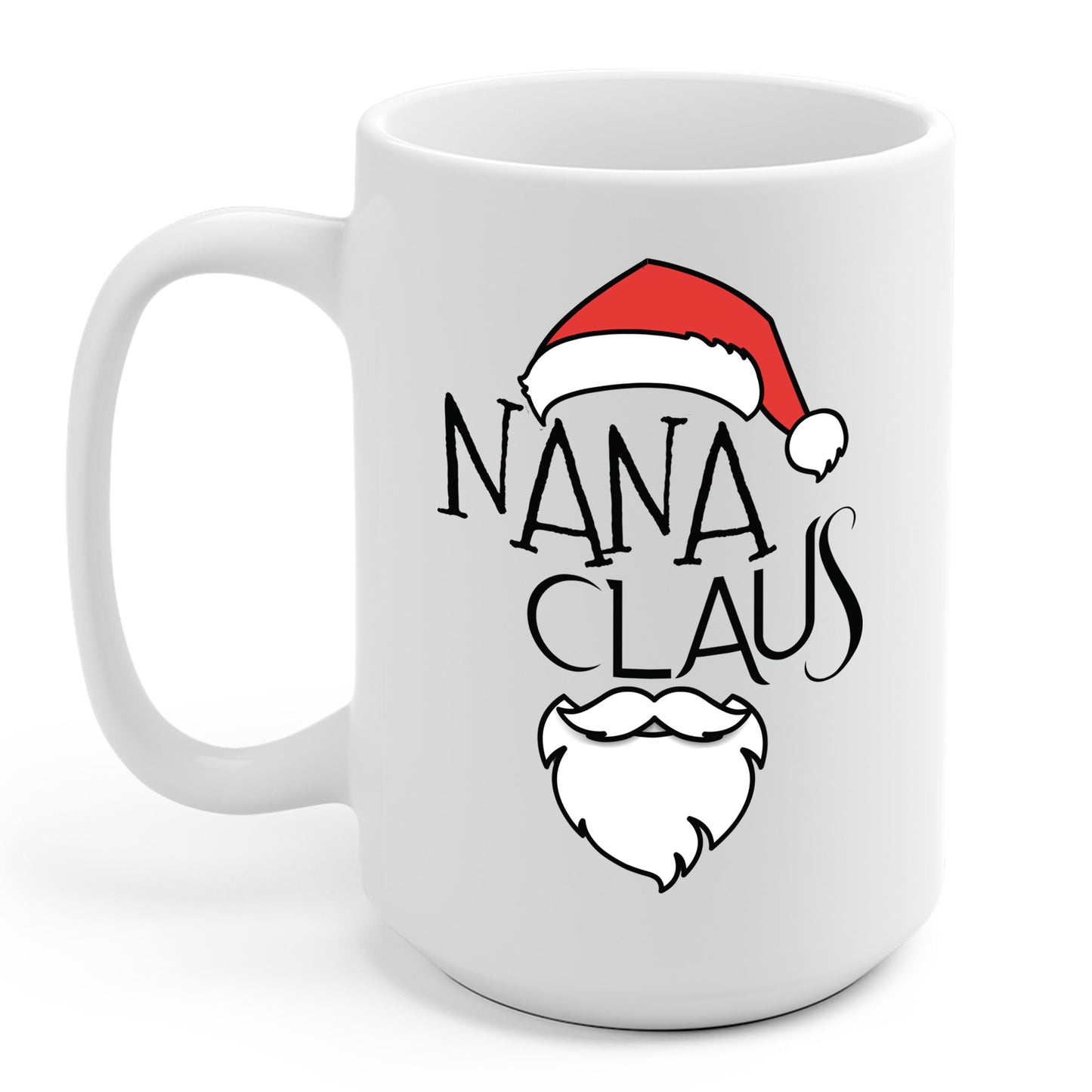 Funny Retro Nana Claus Christmas Gift Santa Costume Grandma Coffee Mug