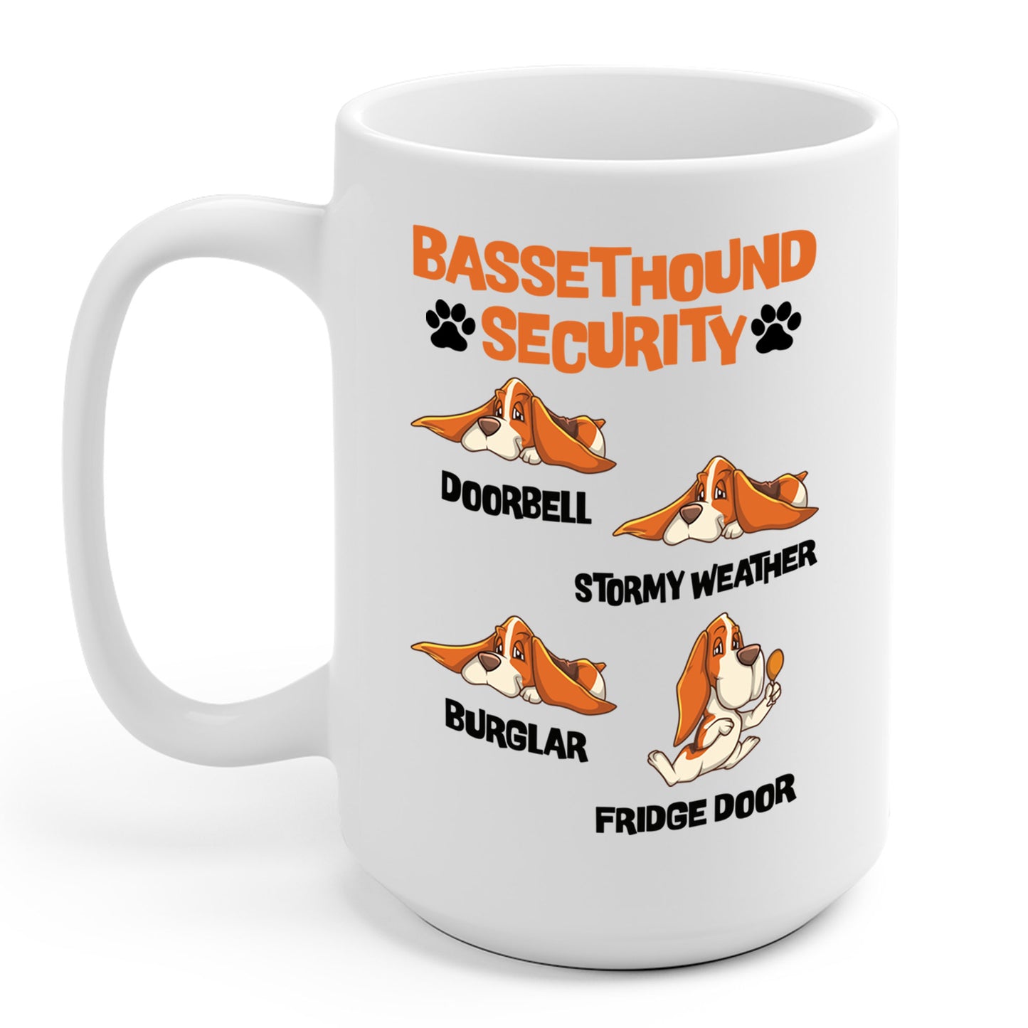 Basset Hound Security Cute Animal Funny Dog Pet Lover Puppy Coffee Mug For Men Women