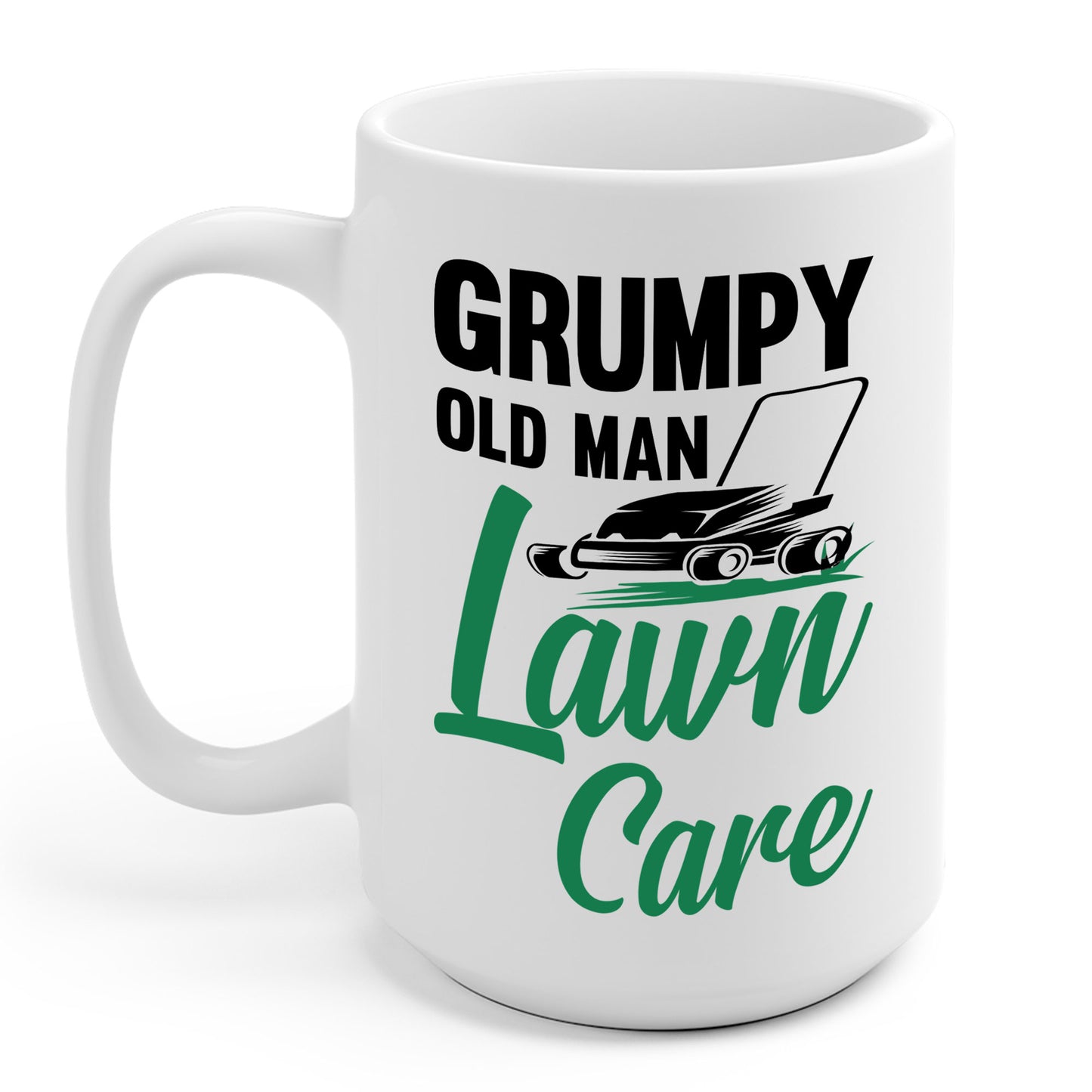 Grumpy Old Man Lawn Care Grass Cutting Lawn Mower Gift Coffee Mug For Men