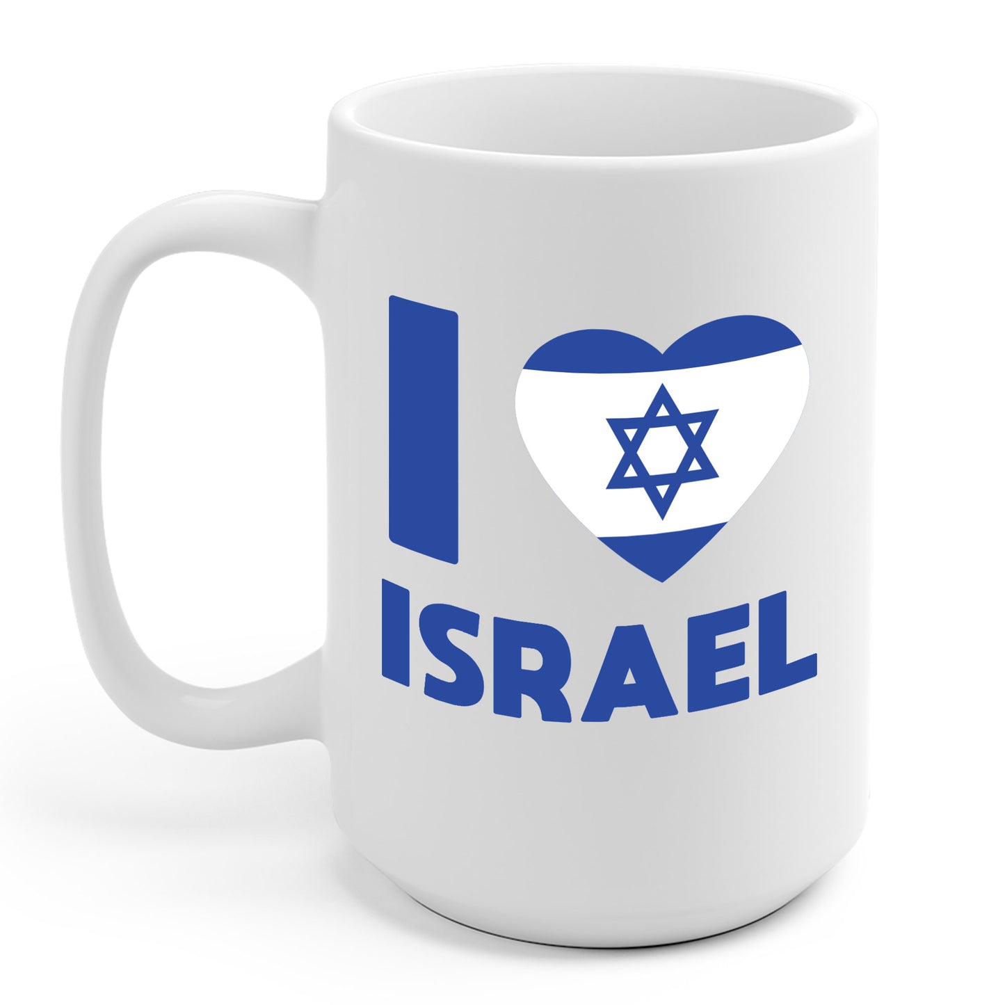 I Love Israel Flag Heart Jews Jewish Coffee Mug For Men Women