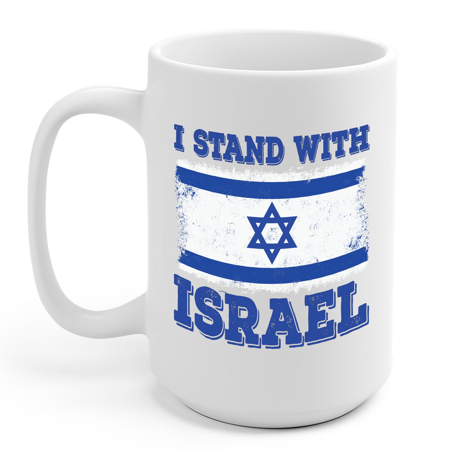 I Stand With Israel Patriotic Flag Jewish Coffee Mug For Men Women