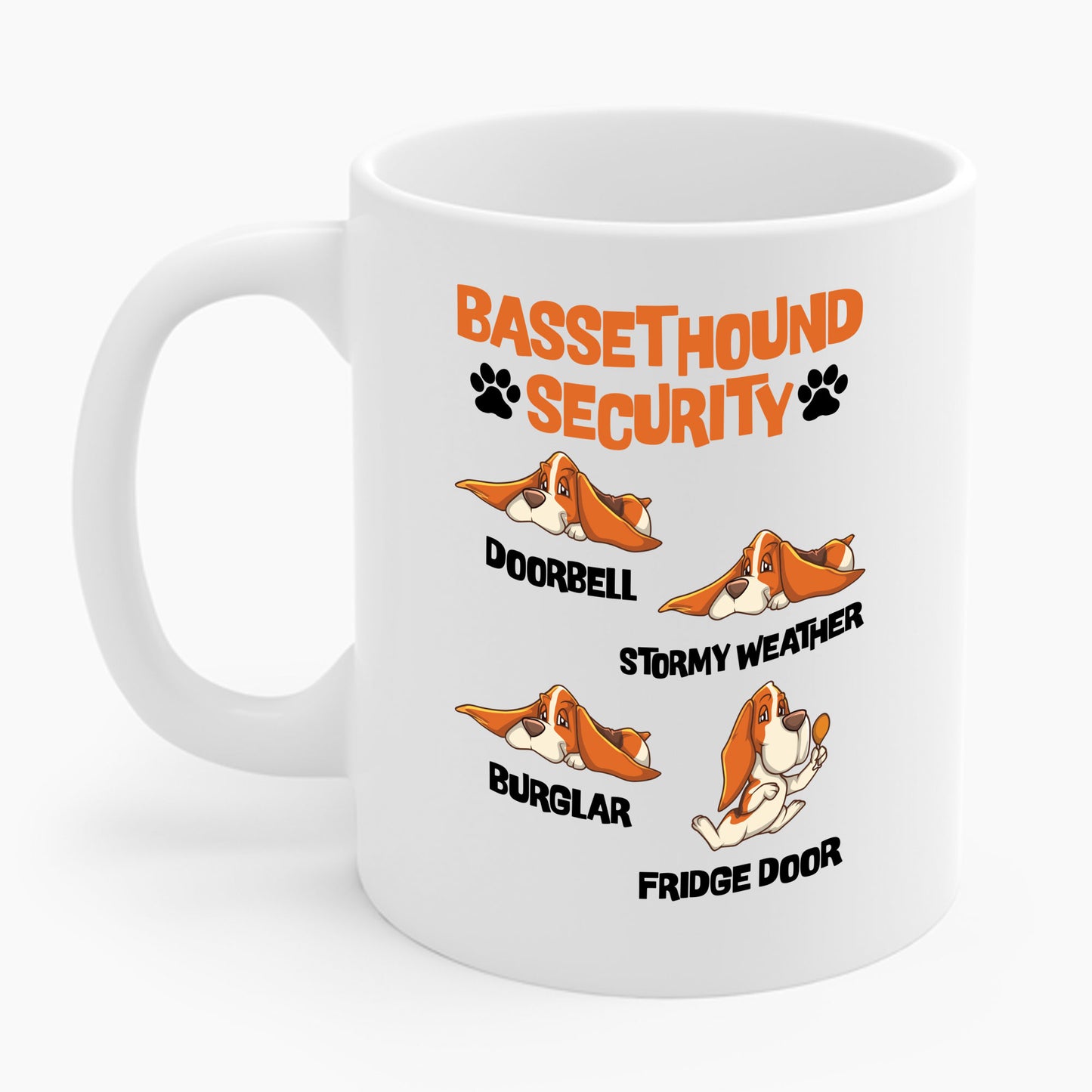 Basset Hound Security Cute Animal Funny Dog Pet Lover Puppy Coffee Mug For Men Women